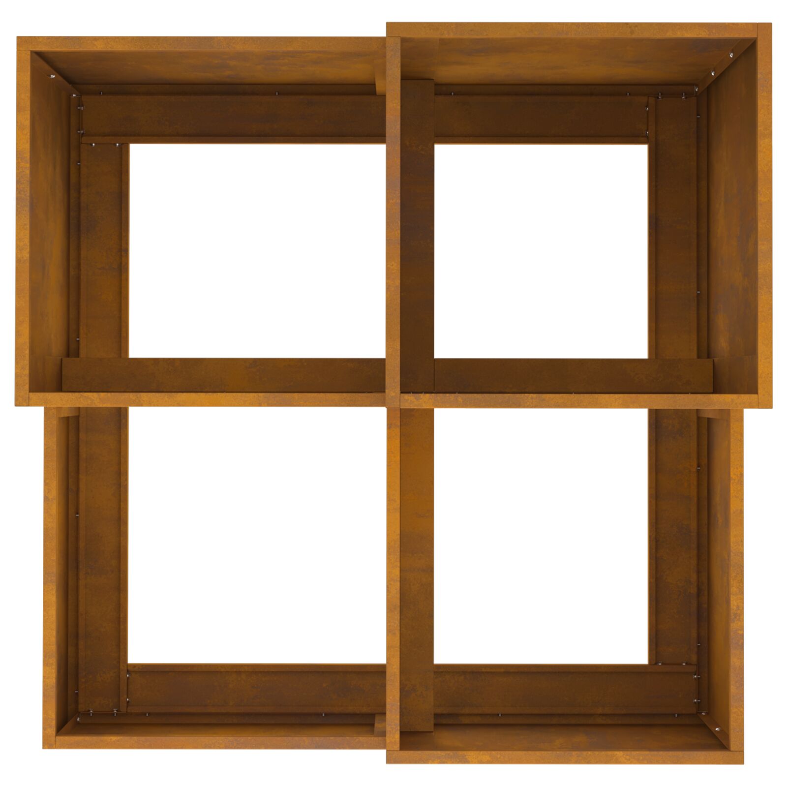 Hagekasse 100x100x60 cm Værbestandig Stål