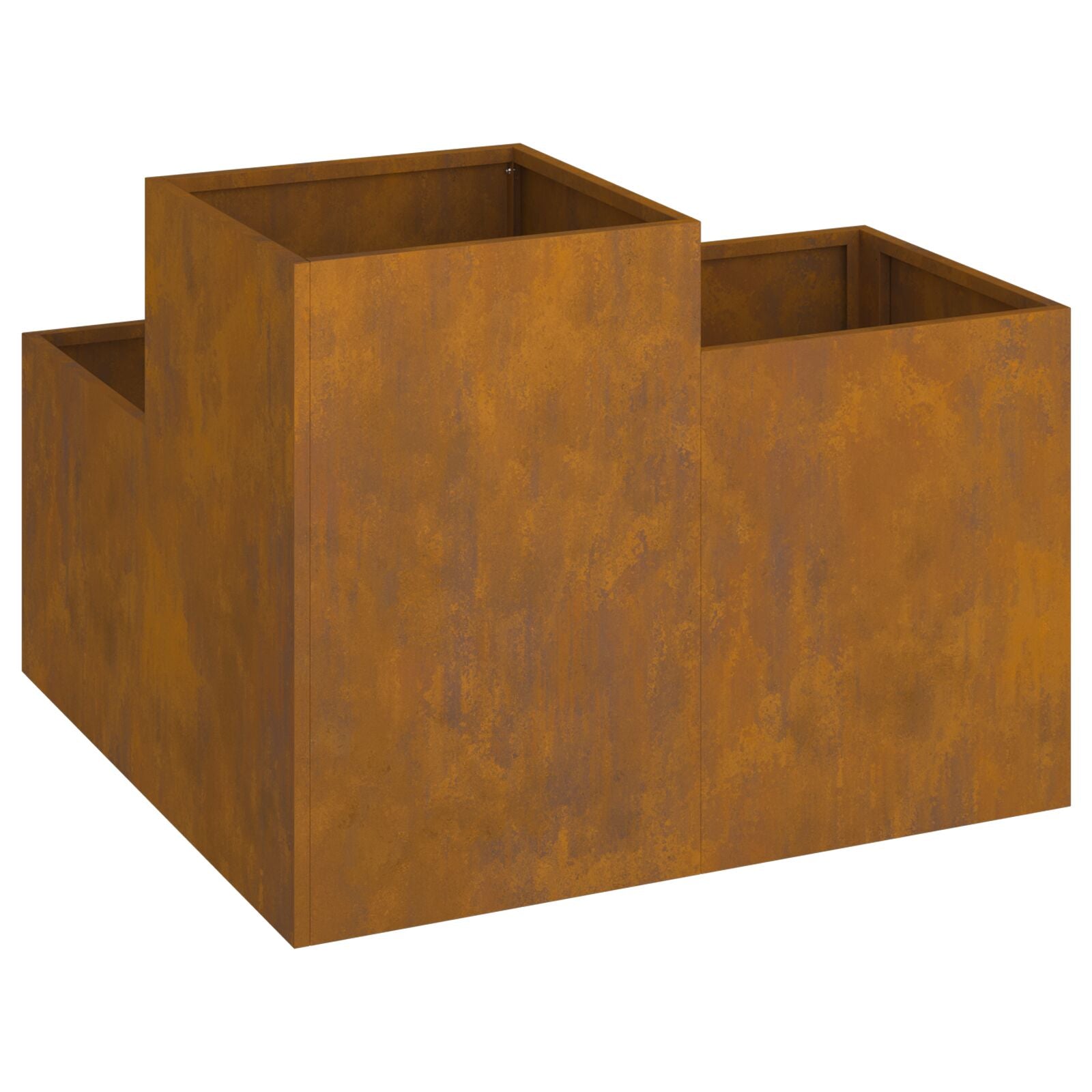 Hagekasse 100x100x60 cm Værbestandig Stål
