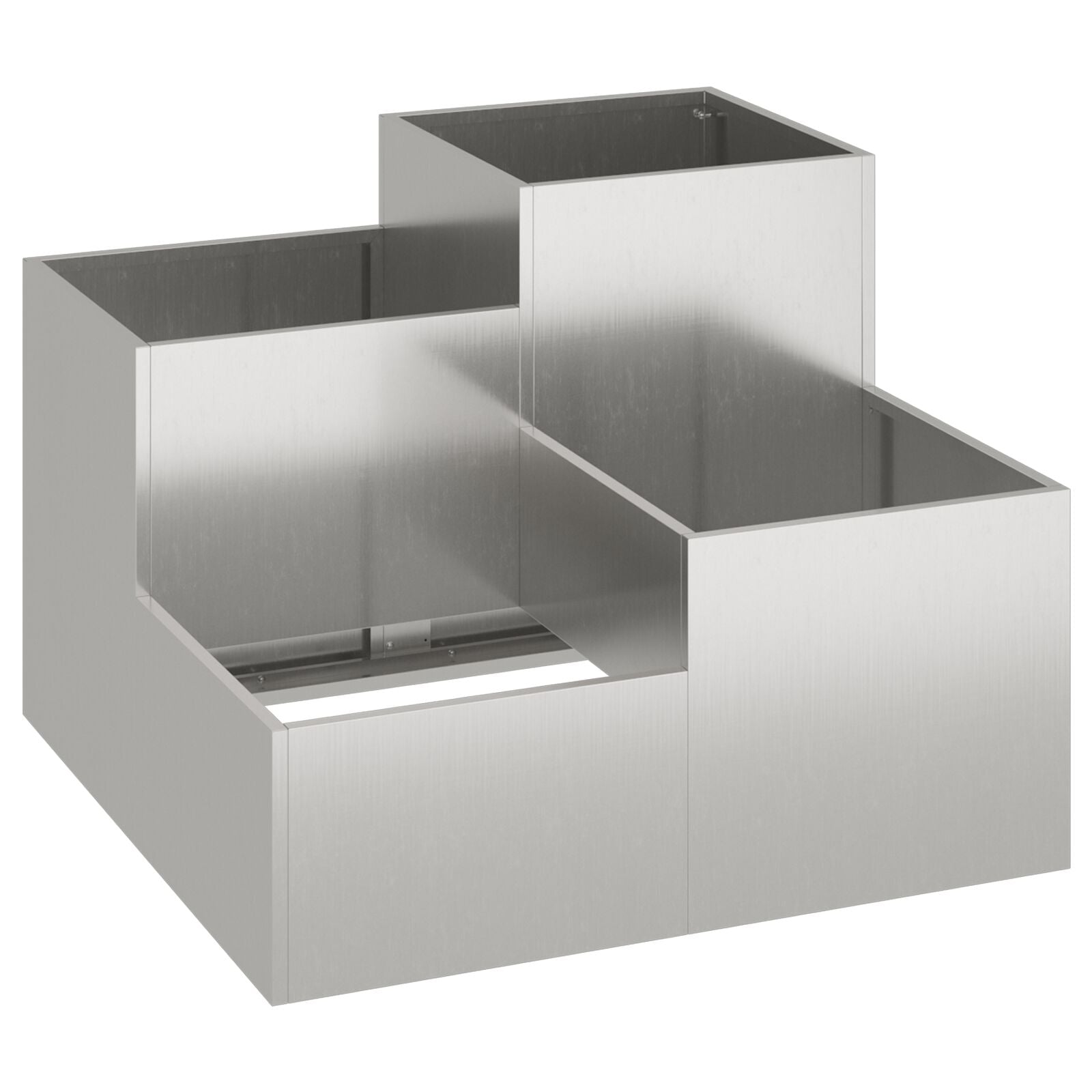 Hagekasse 100x100x60 cm Værbestandig Stål