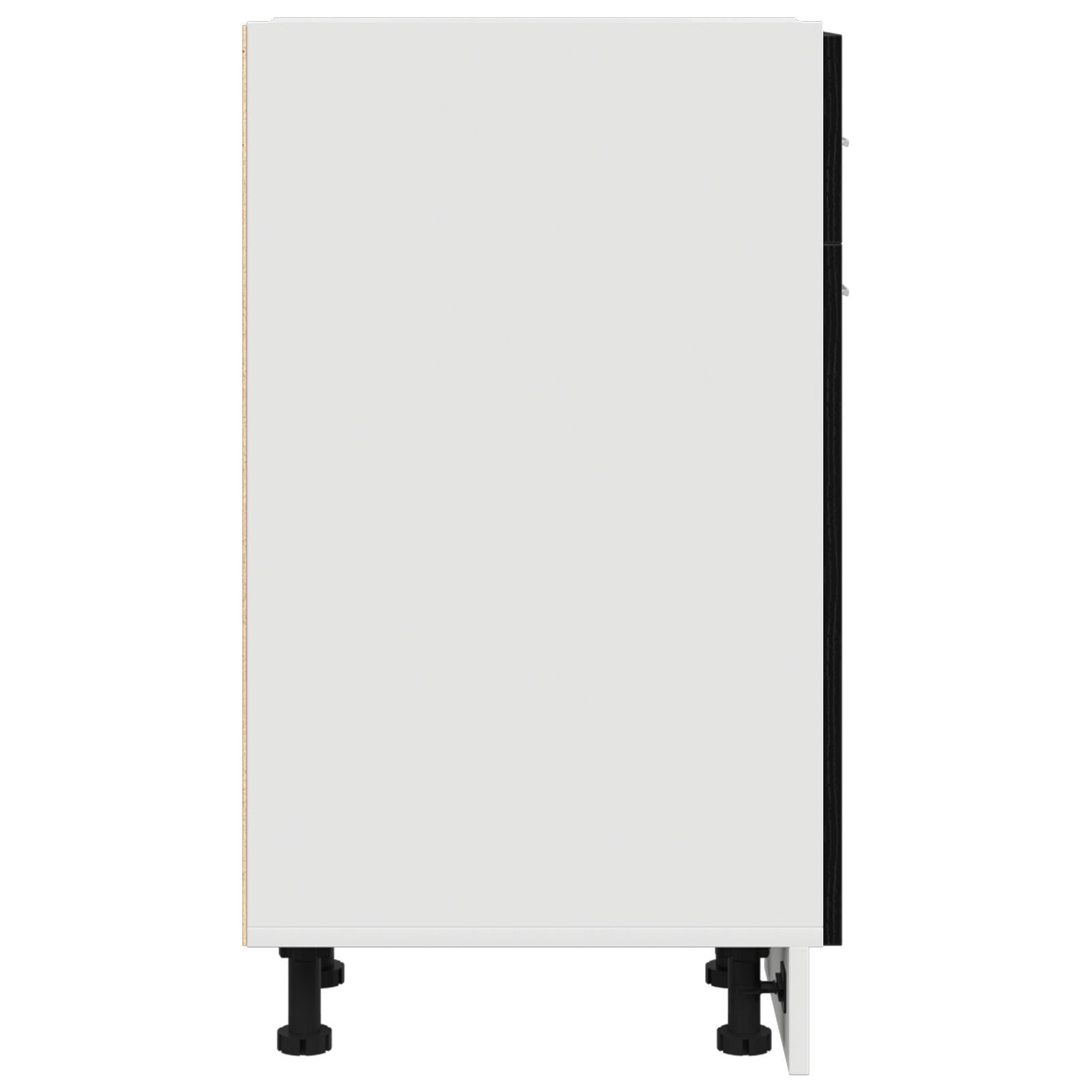 Svart Eik Skuffbunnskap - 30x46x81.5 cm