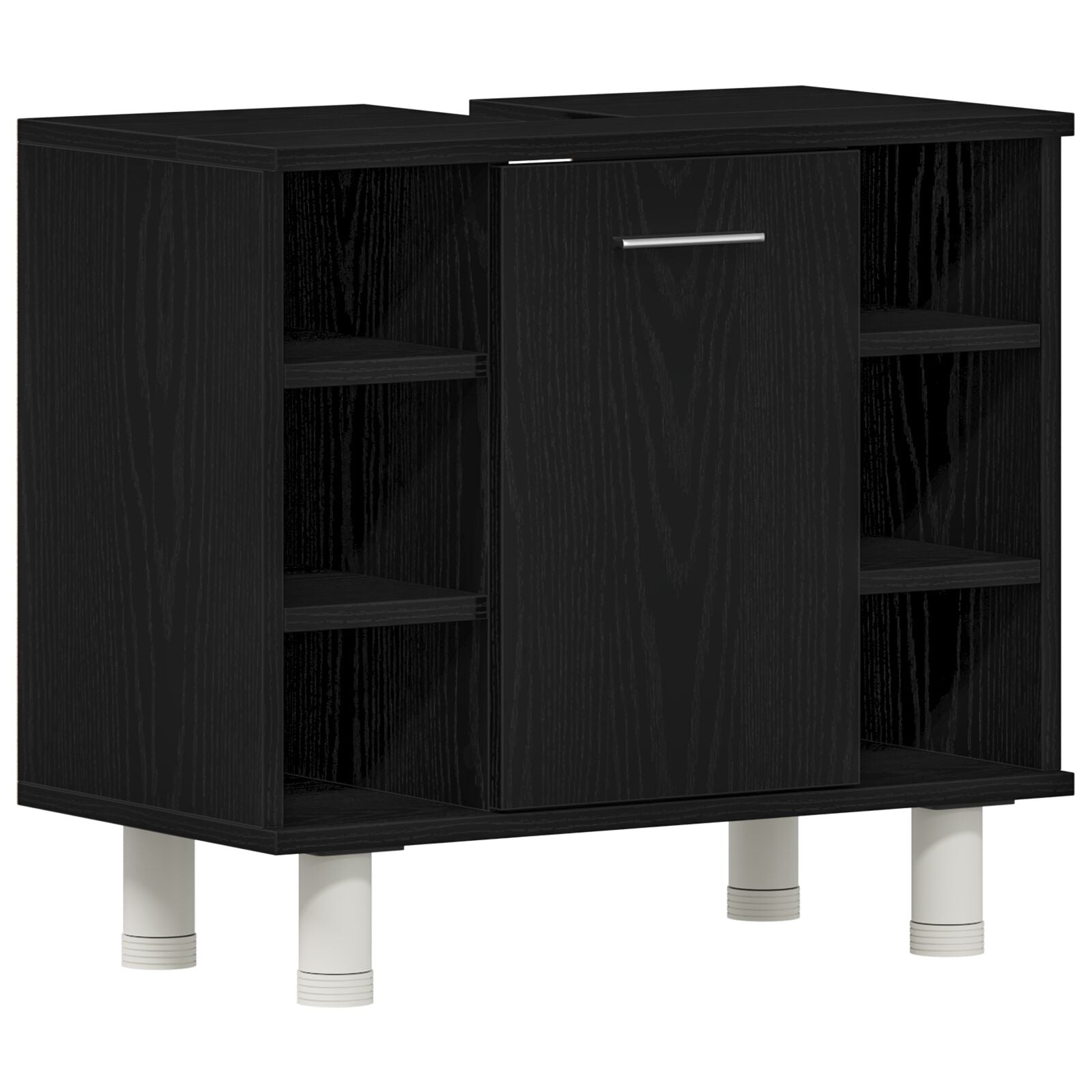 Badskap Svart Eik 60x32x54 cm Konstruert Tre