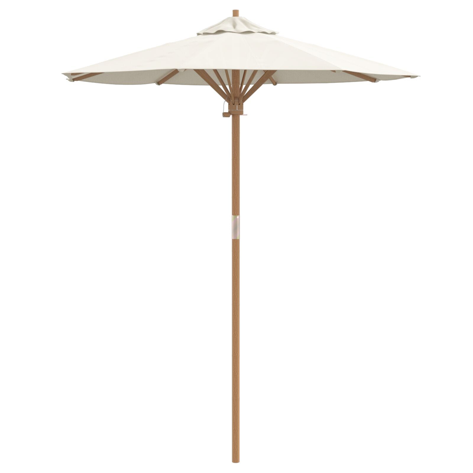 Hageparasol Kremhvit 180x230 cm i Bambus