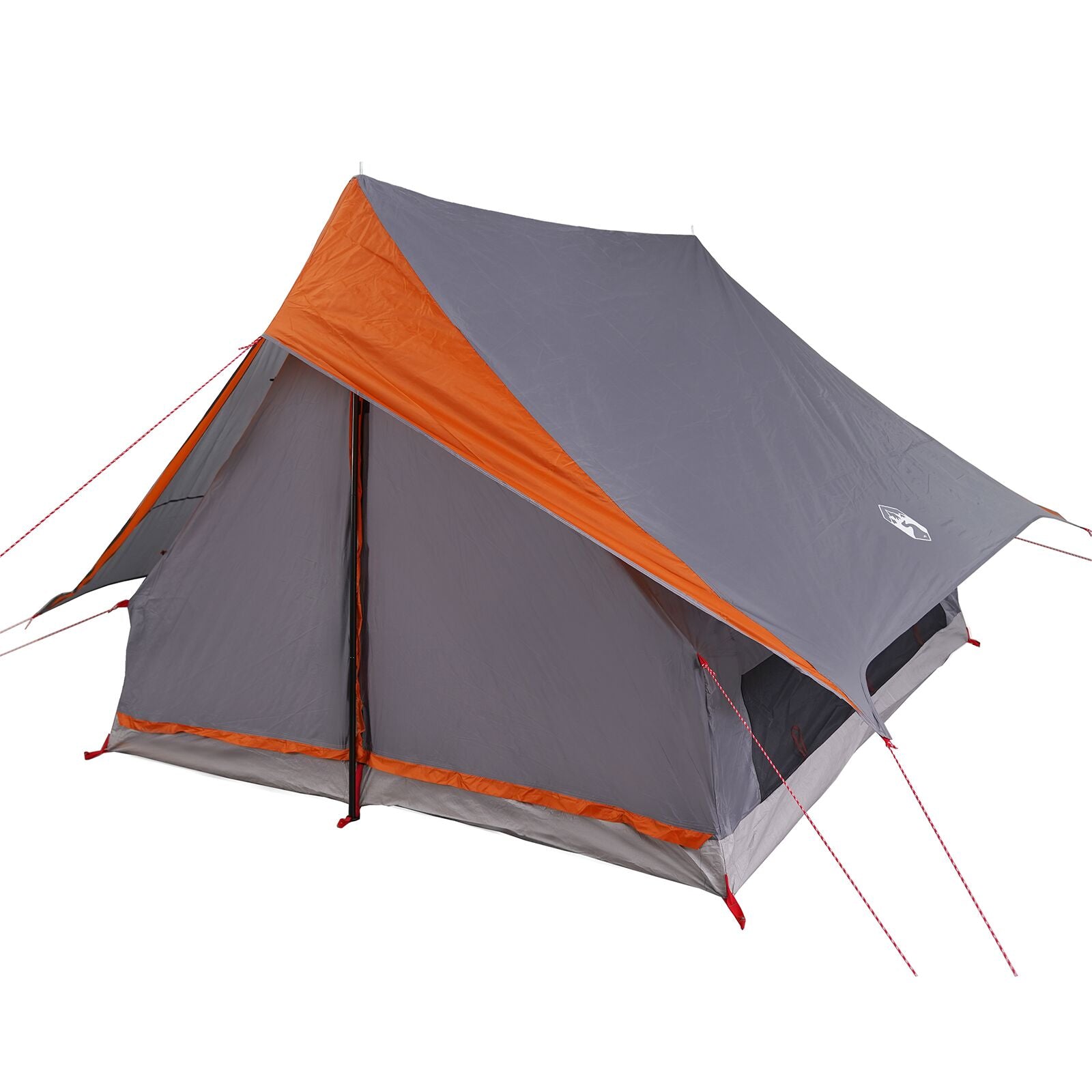Campingtelt A-Frame 5-personers Grå og Oransje Vanntett