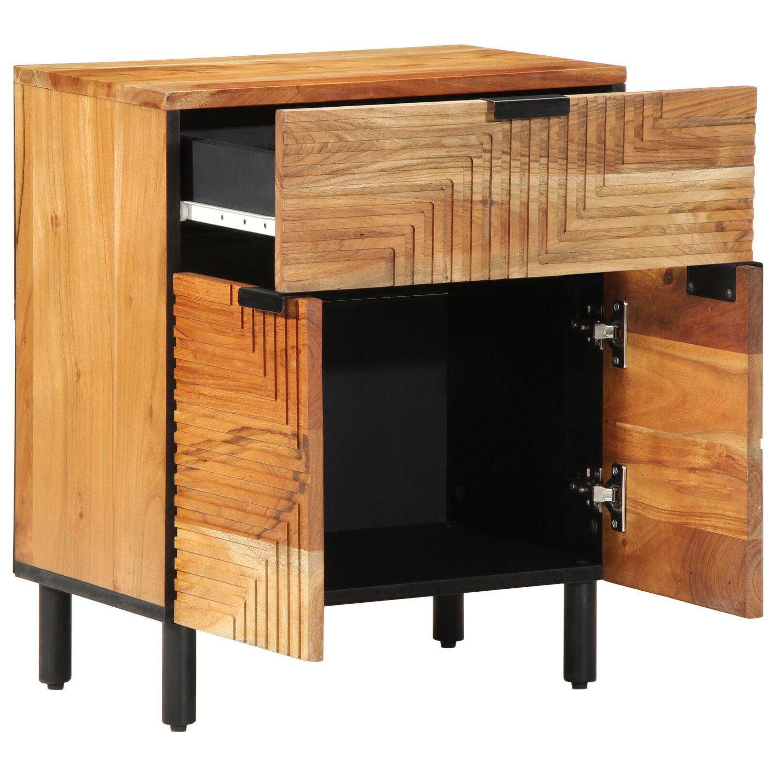 Nattbord 50x33x60 cm Massivt akasietre