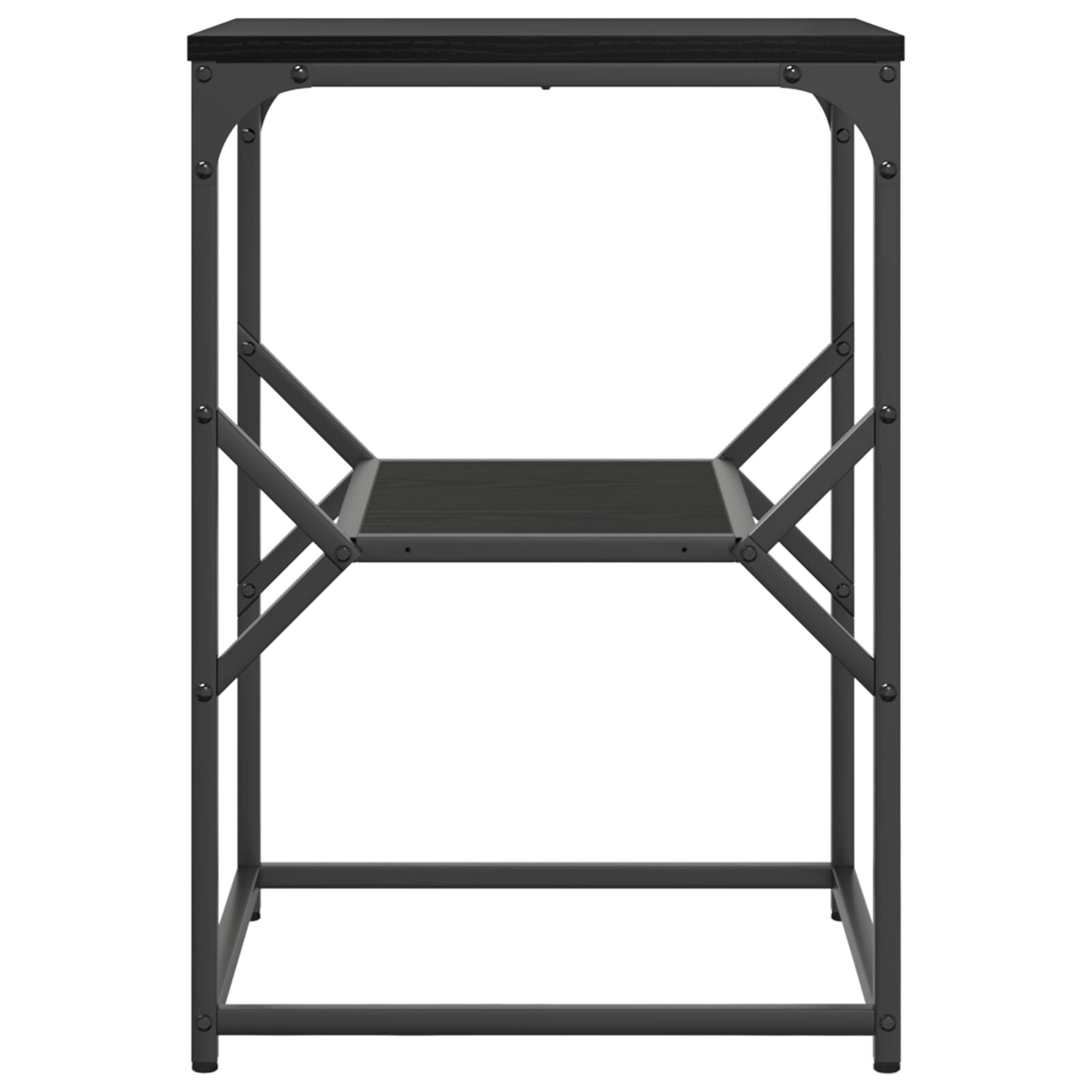 Sidebord Sort Eik 41x40x60 cm Ingeniørtre