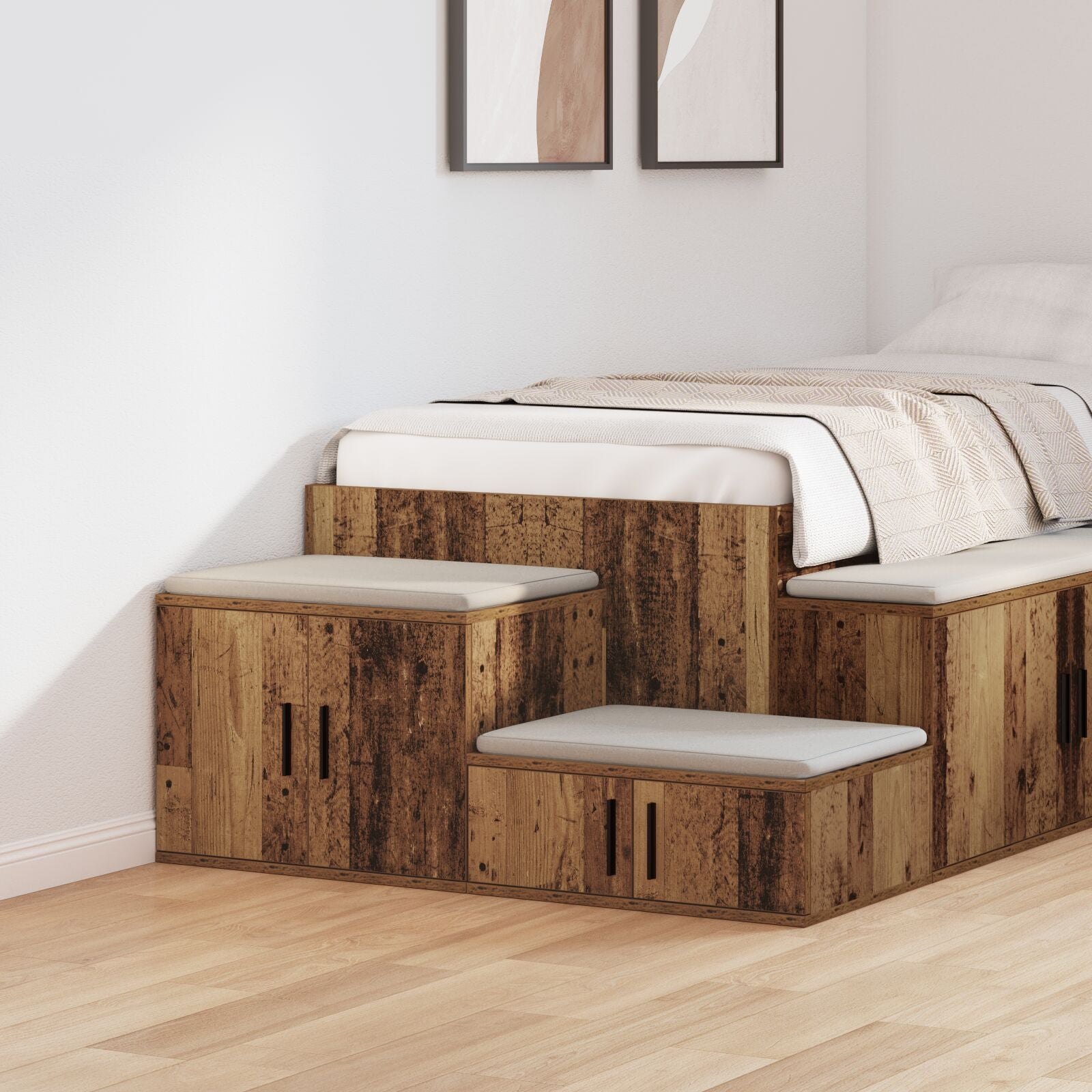 Lagermøbel Gamle tre 127x41x40 cm Ingeniørtre