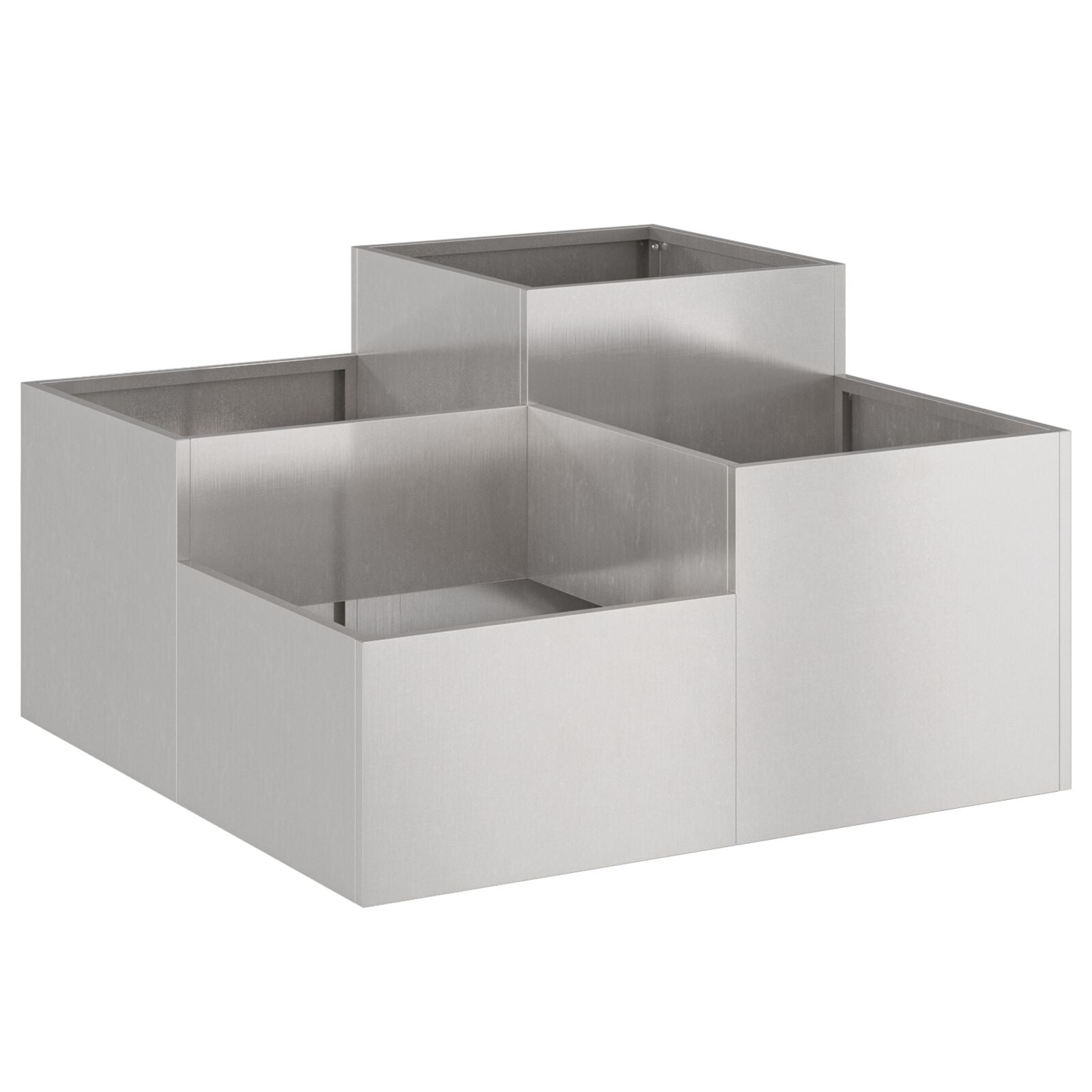 Hageplanter 80x80x48 cm Rustfritt stål
