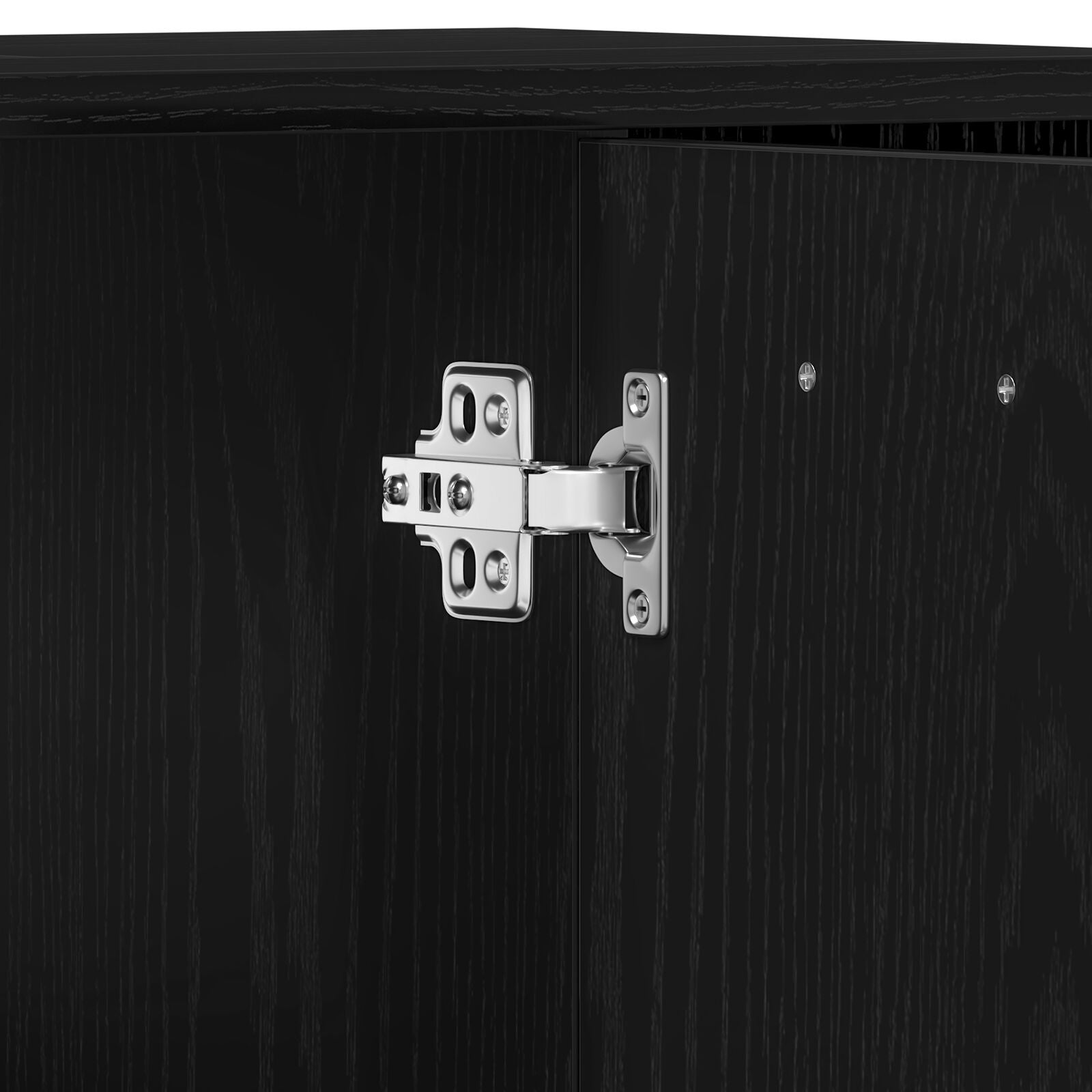Badskap Svart Eik 60x32x54 cm Konstruert Tre