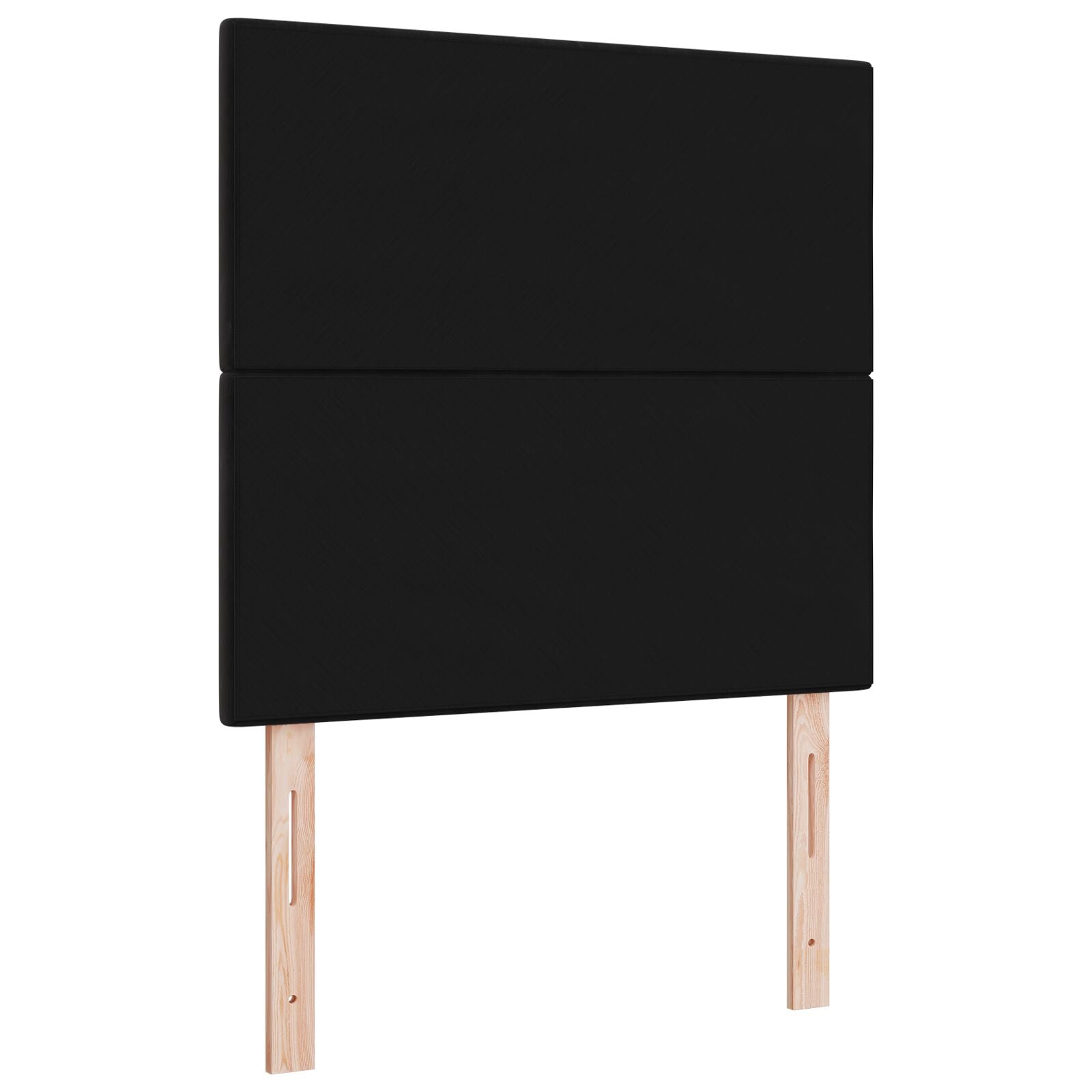 Hodegavl Med Knapper Svart 80 cm Fløyel