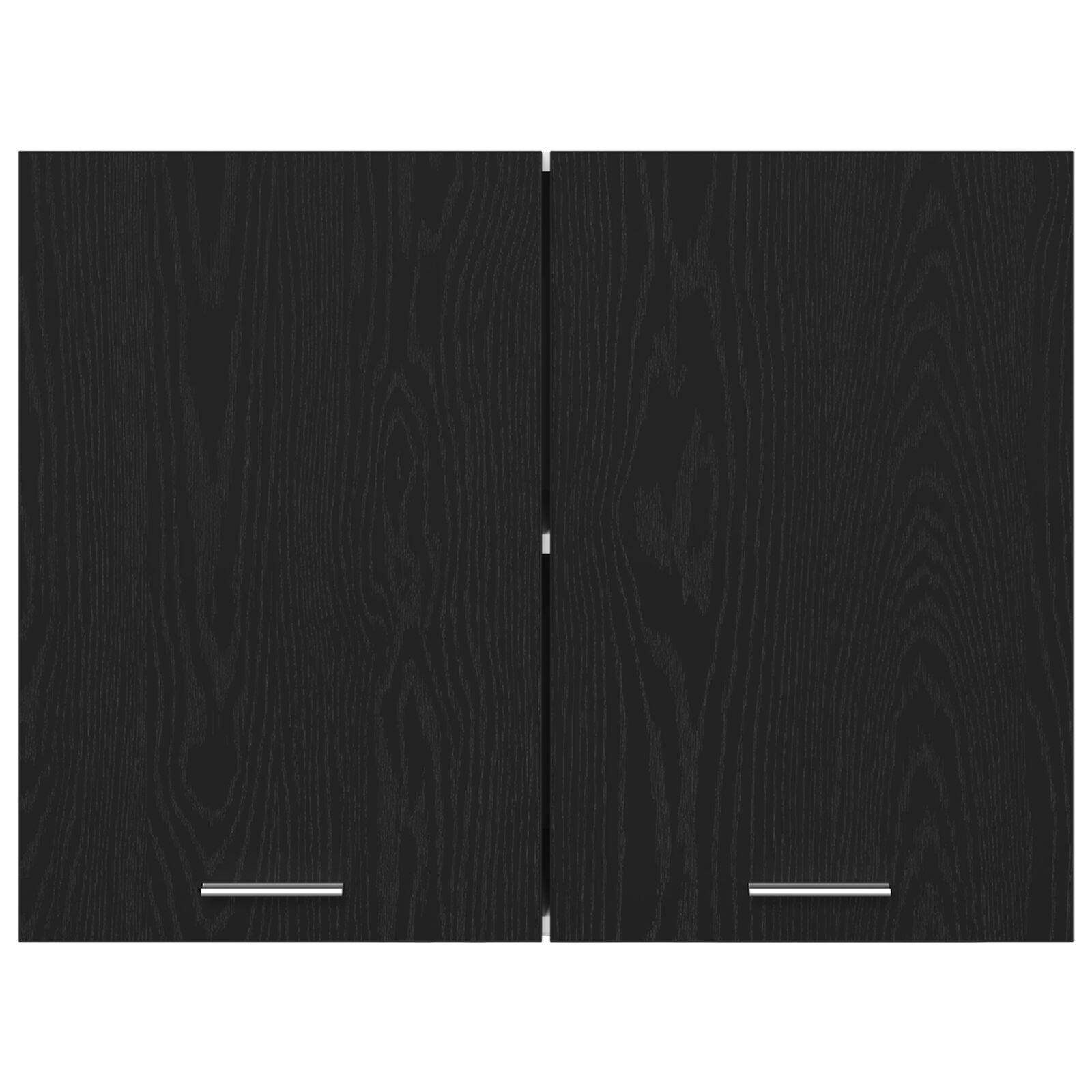 Sort Eik Hengende Skap - 80x31x60 cm - Laget av Konstruert Tre