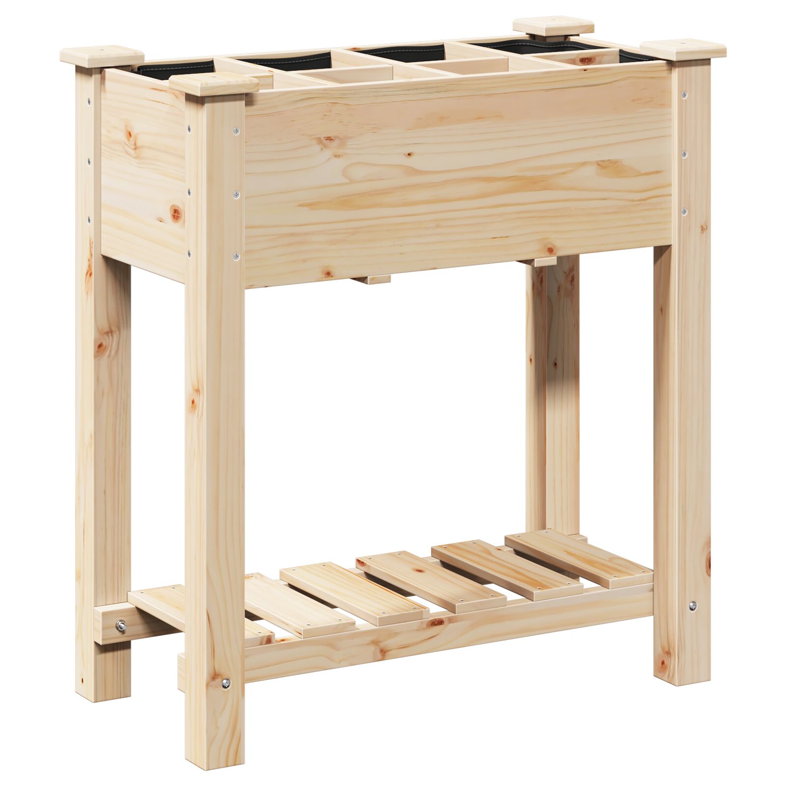 Hageskuff med Gitter 71x37x76 cm Solid Furu