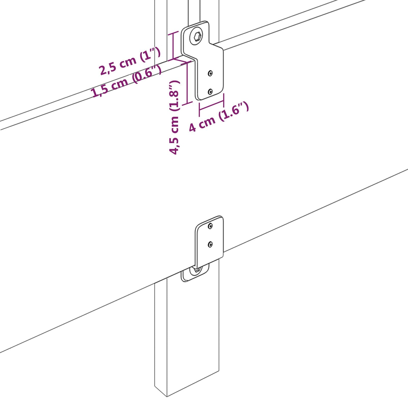 Hodegavl Med Knapper Svart 80 cm Fløyel