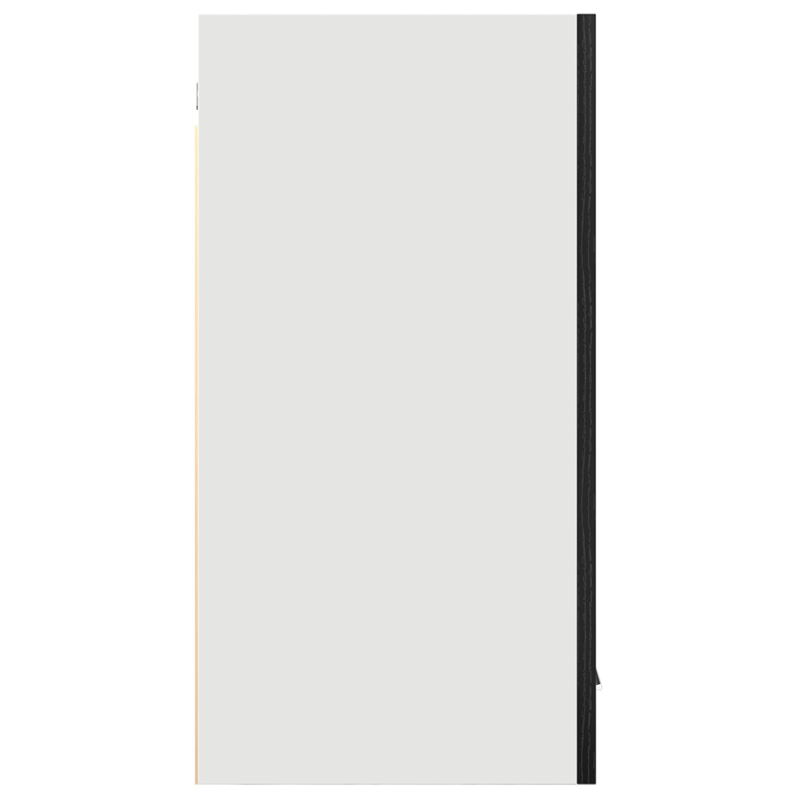 Sort Eik Hengende Skap - 80x31x60 cm - Laget av Konstruert Tre