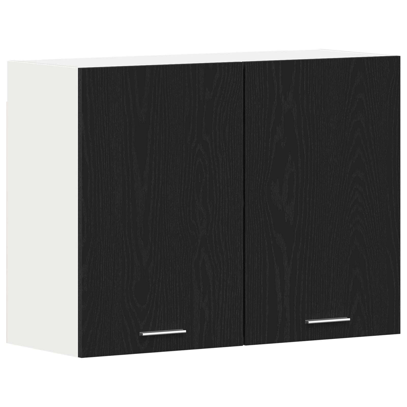 Sort Eik Hengende Skap - 80x31x60 cm - Laget av Konstruert Tre