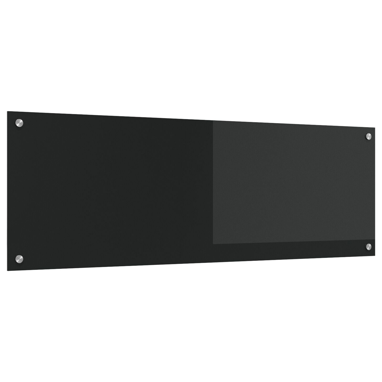 Kjøkkenbakgrunnsvegg Svart 120x40x0,6 cm Herdet Glass