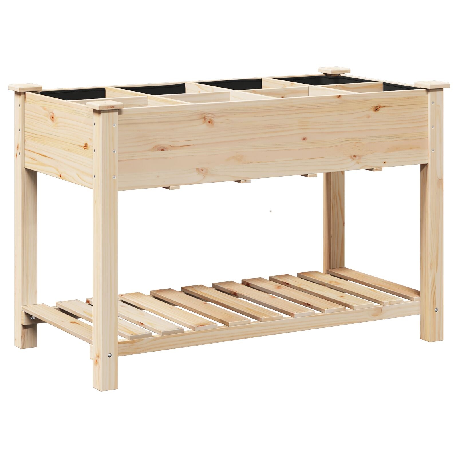 Hageplanter med Gitter 115x59x76 cm Solid Tre Furu