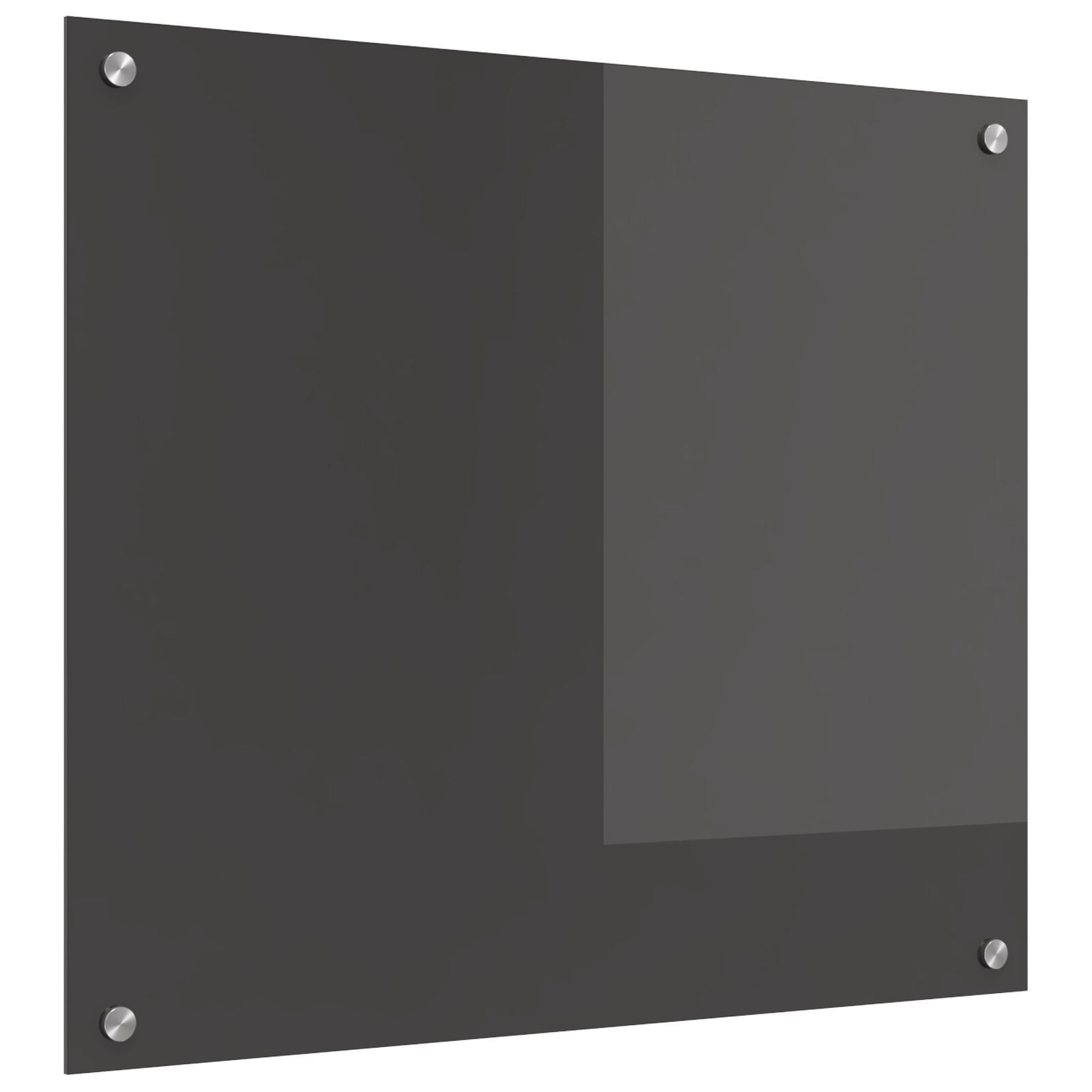 Kjøkkenbakgrunn Mørk Grå 70x60x0,6 cm Herdet Glass