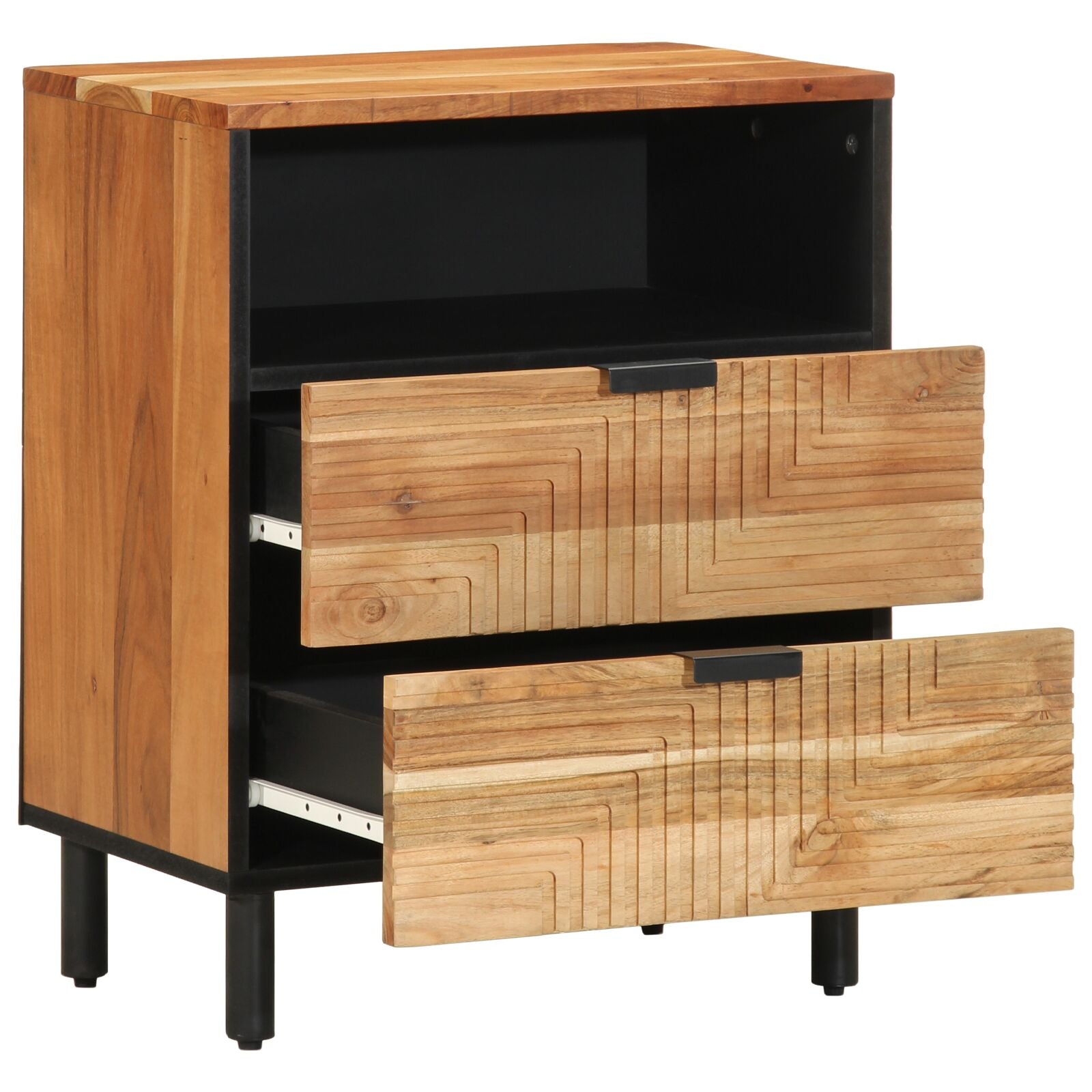 Nattbord 50x33x62 cm Massivt akasietre