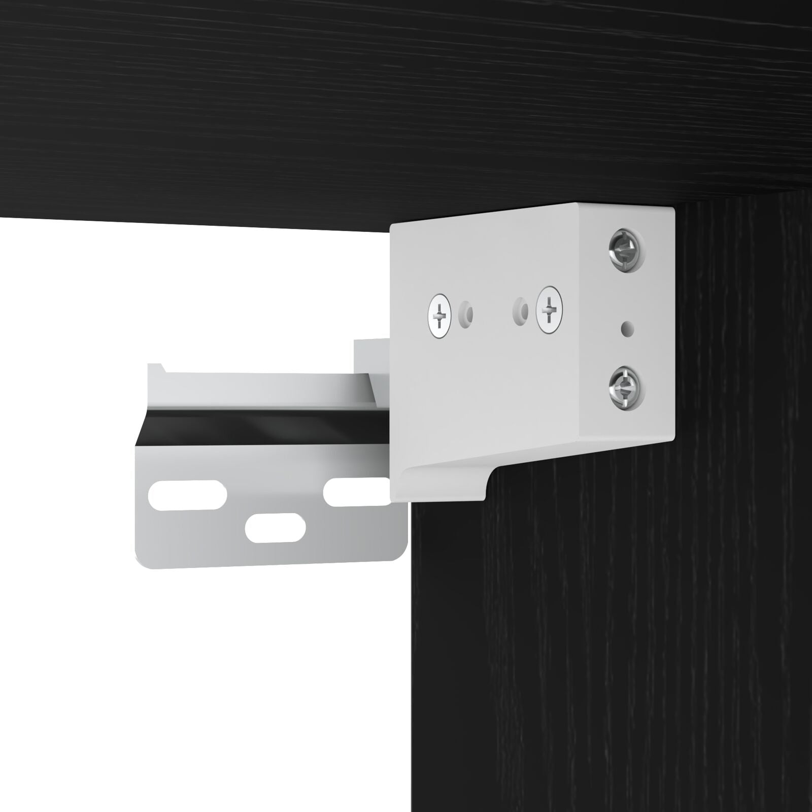 Sort Eik Hengende Skap - 80x31x60 cm - Laget av Konstruert Tre