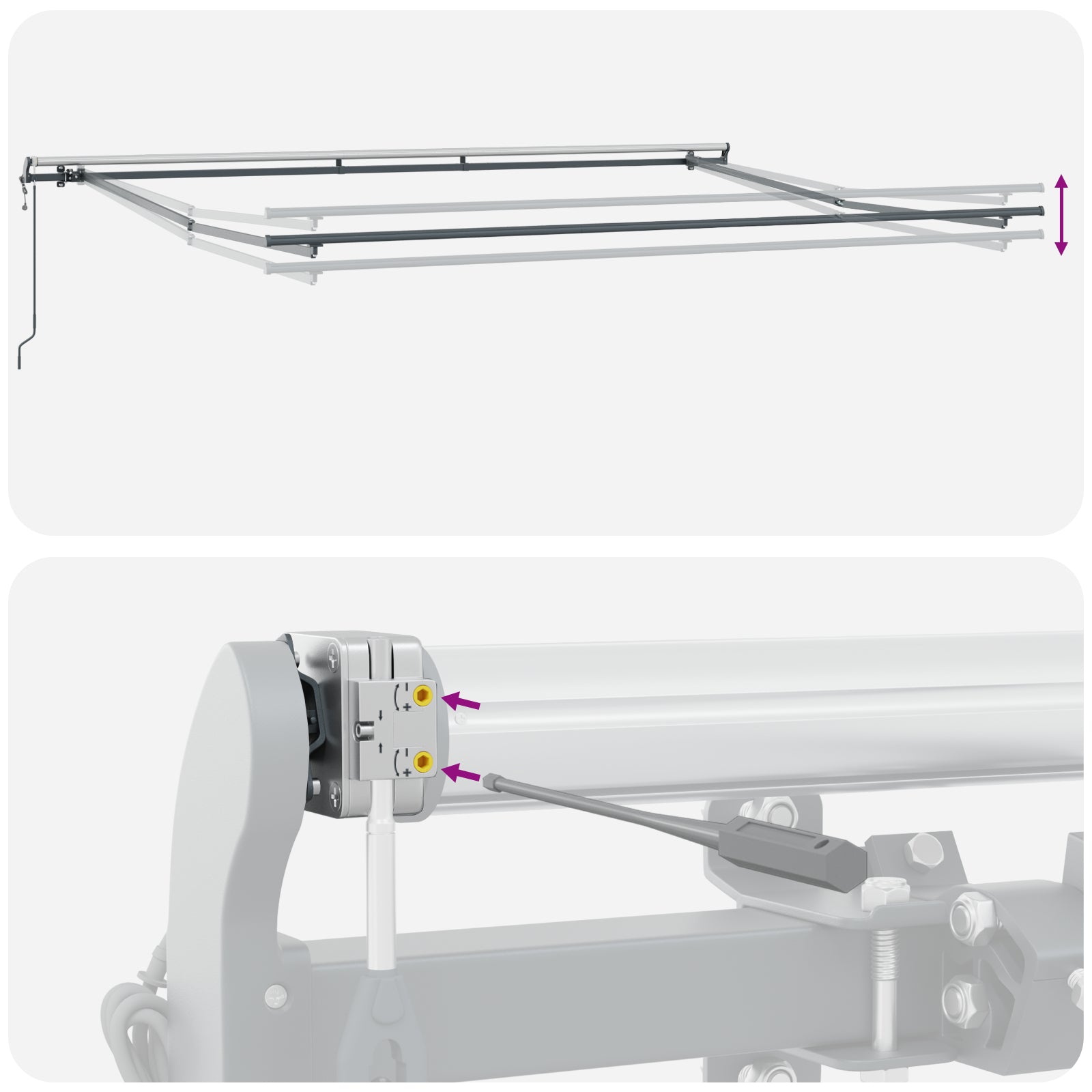 Automatisk uttrekkbar markise Rød 450x300 cm, vidaXL Markise Erstatningsstoff for 4,5x3 m Ramme Rød