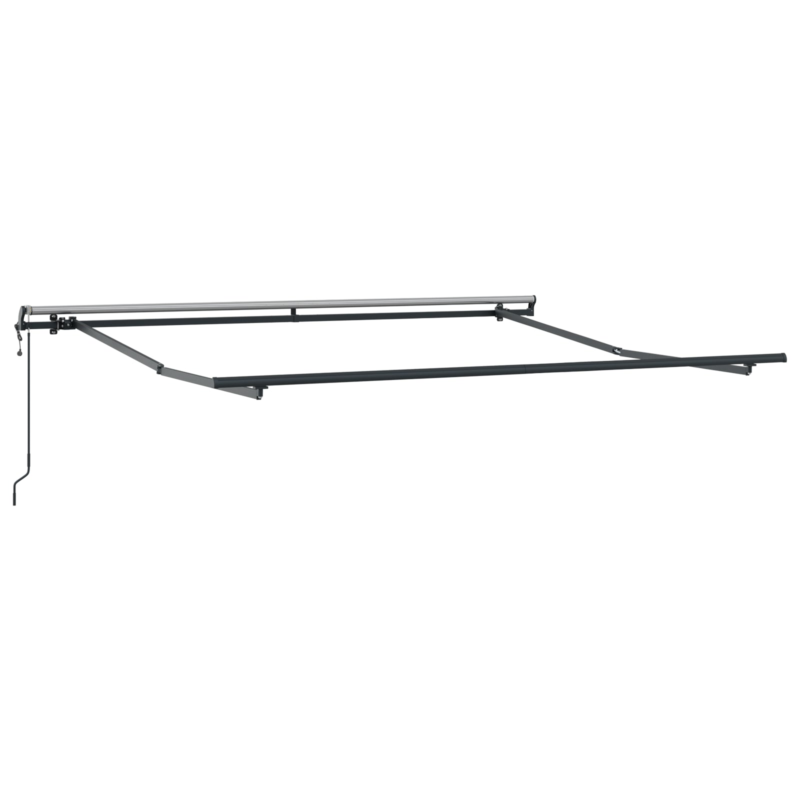 Automatisk Uttrekkbar Markise Hvit 350x250 cm, vidaXL Markise Erstatningsstoff for 3.5x2.5 m Ramme Hvit