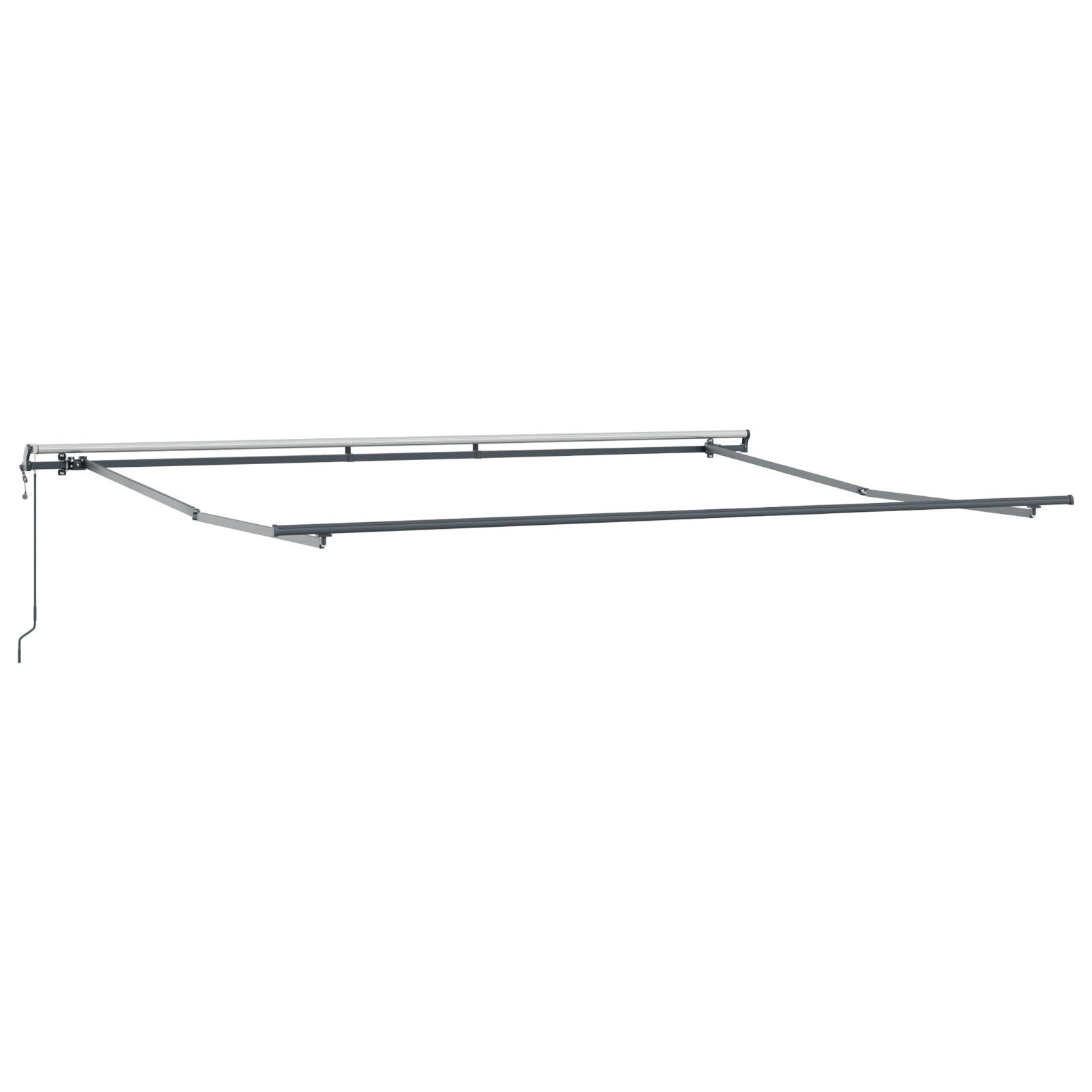 Automatisk uttrekkbar markise Rød 450x300 cm, vidaXL Markise Erstatningsstoff for 4,5x3 m Ramme Rød