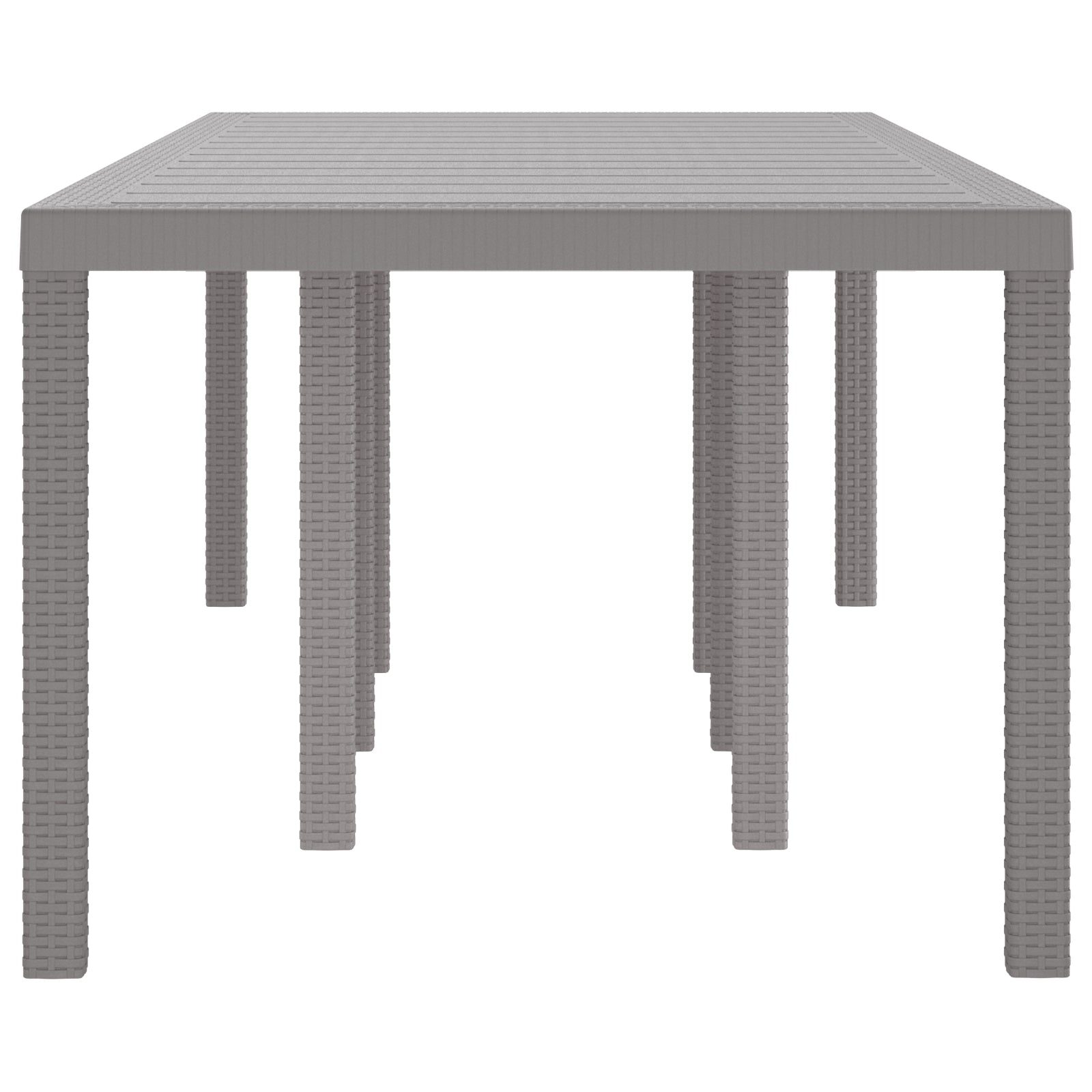 Hagebord Lysegrå 250x100x73 cm Poly Rattan, vidaXL Hagebord Lysegrå 100x100x73 cm Poly Rattan, vidaXL Hagebord Lysegrå 150x100x73 cm Poly Rattan