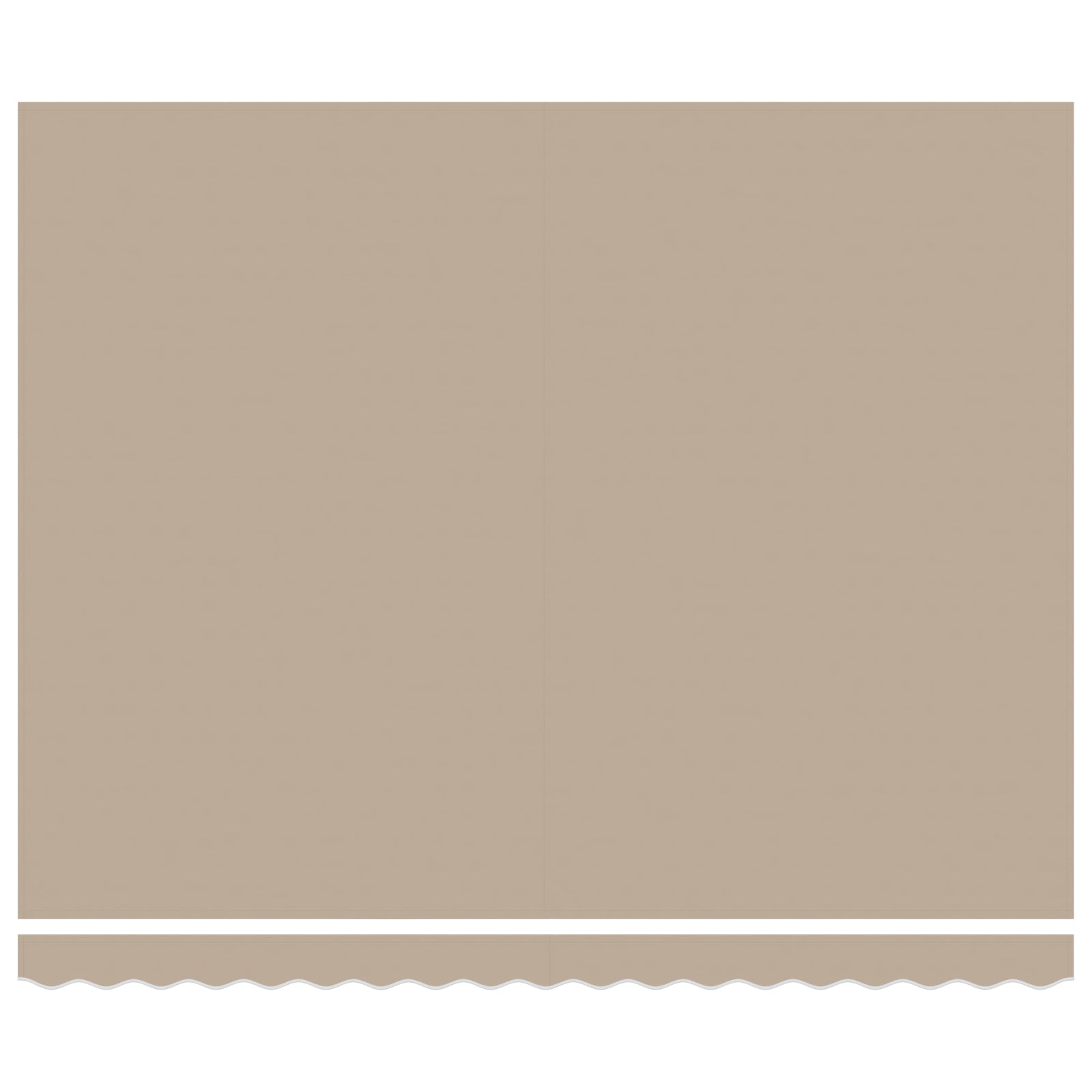 Automatisk Uttrekkbar Markise Beige 400x300 cm, vidaXL Markise Erstatningsstoff for 4x3 m Ramme Beige