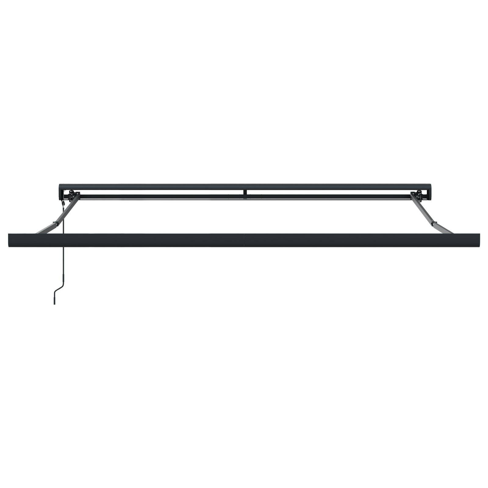 Automatisk Uttrekkbar Markise Lysegrå 350x250 cm, vidaXL Markise Erstatningsstoff for 3,5x2,5 m Ramme Lysegrå