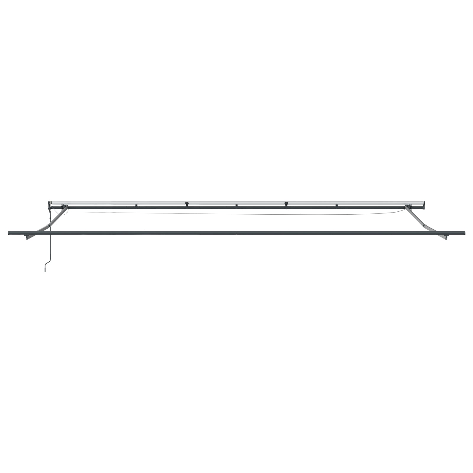 Automatisk Uttrekkbar Markise med LED Oransje og Brun 600x300 cm
