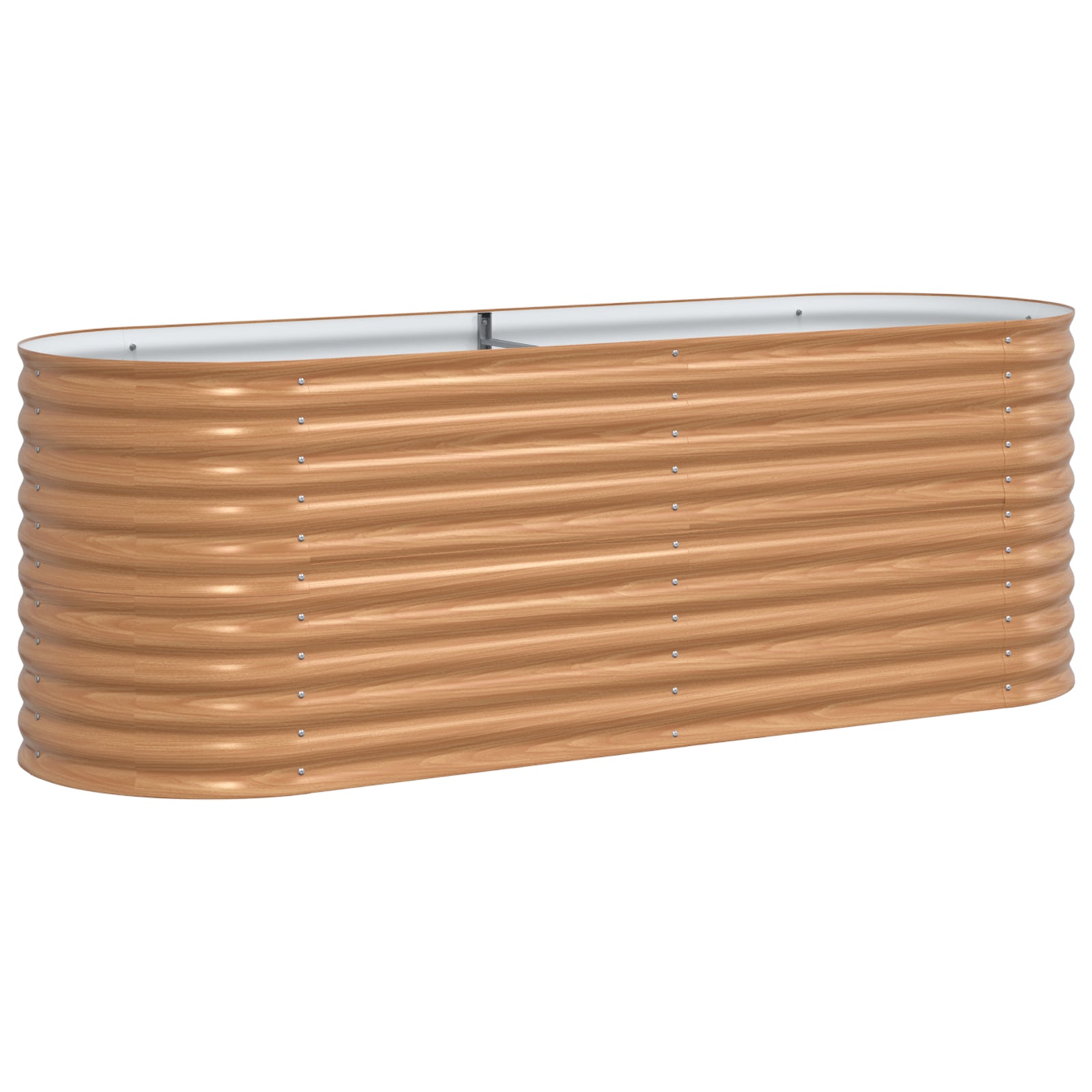 Brun Hevet Hagebed - Treutseende 240x80x81 cm Stål