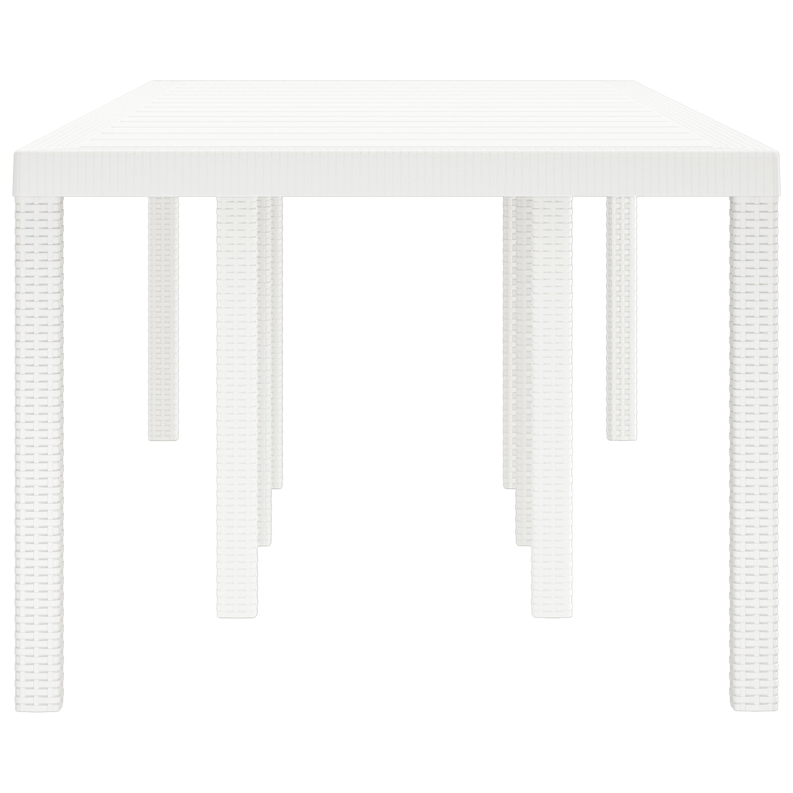 Hagebord Hvit 250x100x73 cm Poly Rattan, vidaXL Hagebord Hvit 100x100x73 cm Poly Rattan, vidaXL Hagebord Hvit 150x100x73 cm Poly Rattan