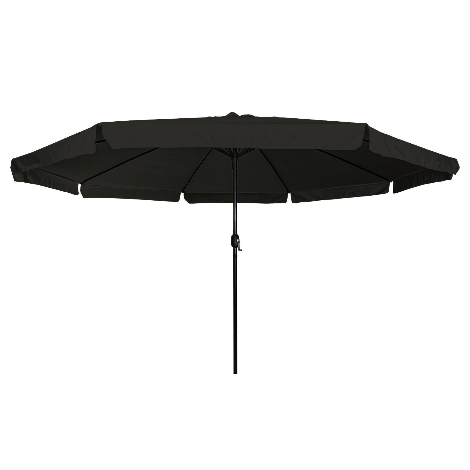 Hageparasol 395x245 cm Svart