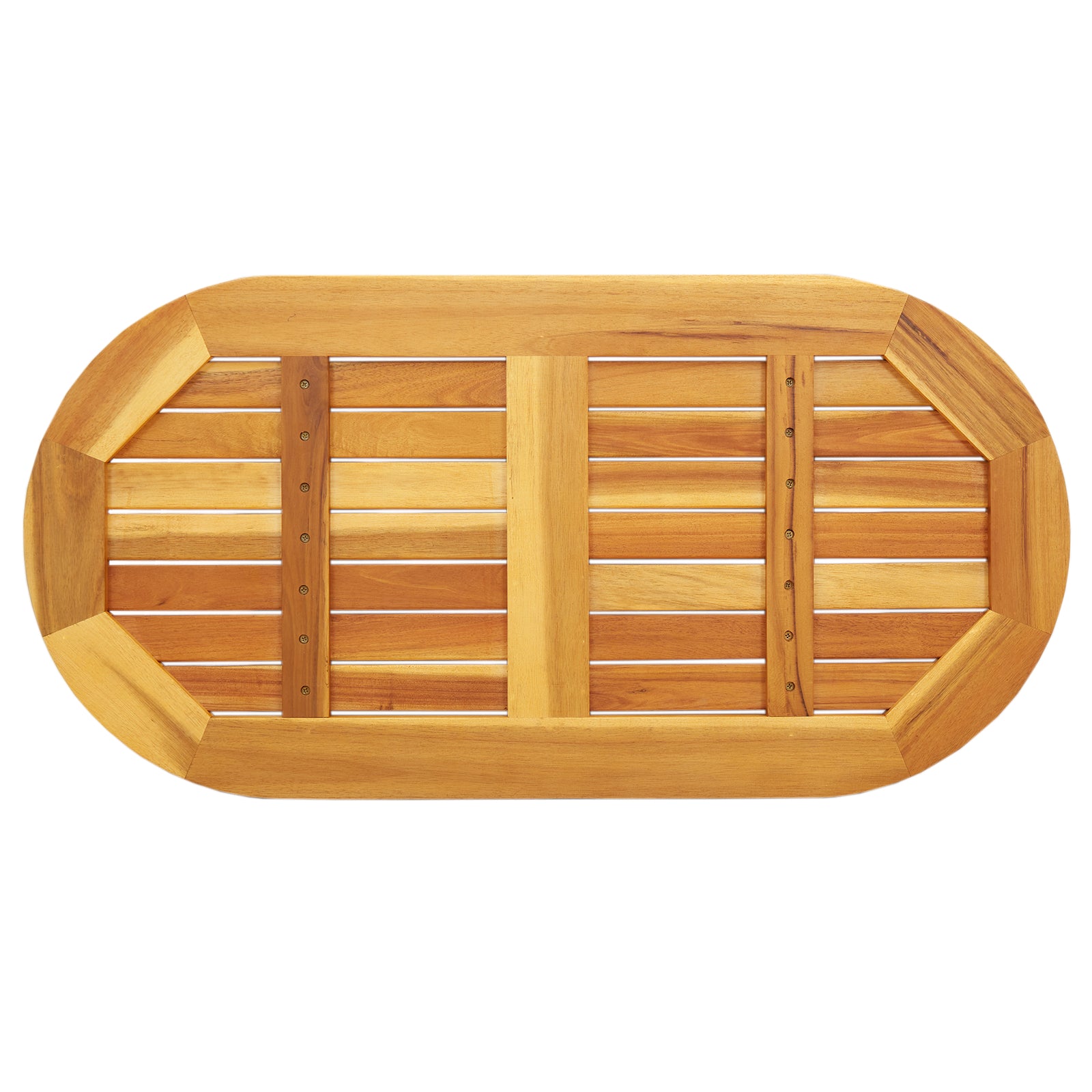 Bordplate 90x45x2,2 cm Oval Massivt Akasietre
