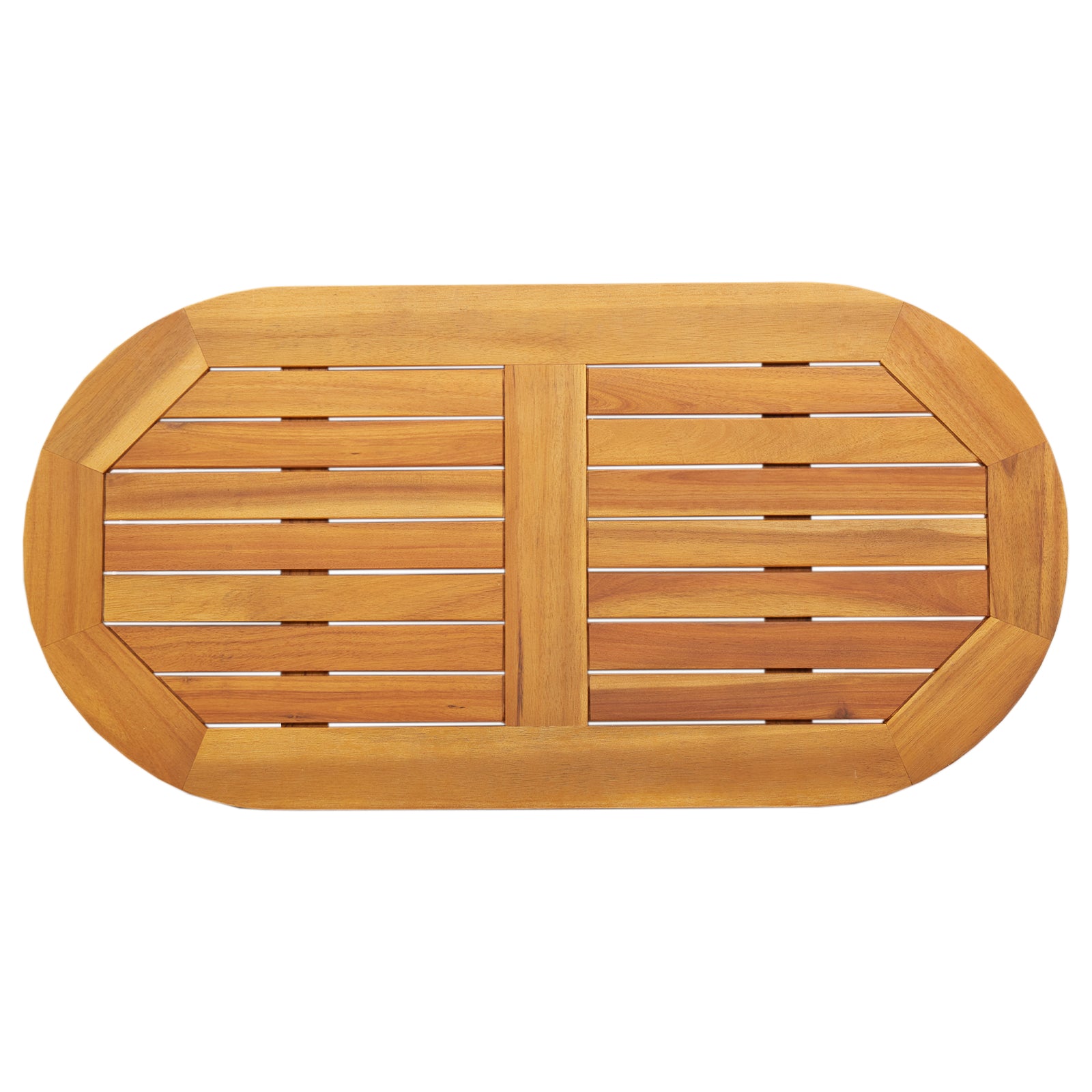 Bordplate 90x45x2,2 cm Oval Massivt Akasietre