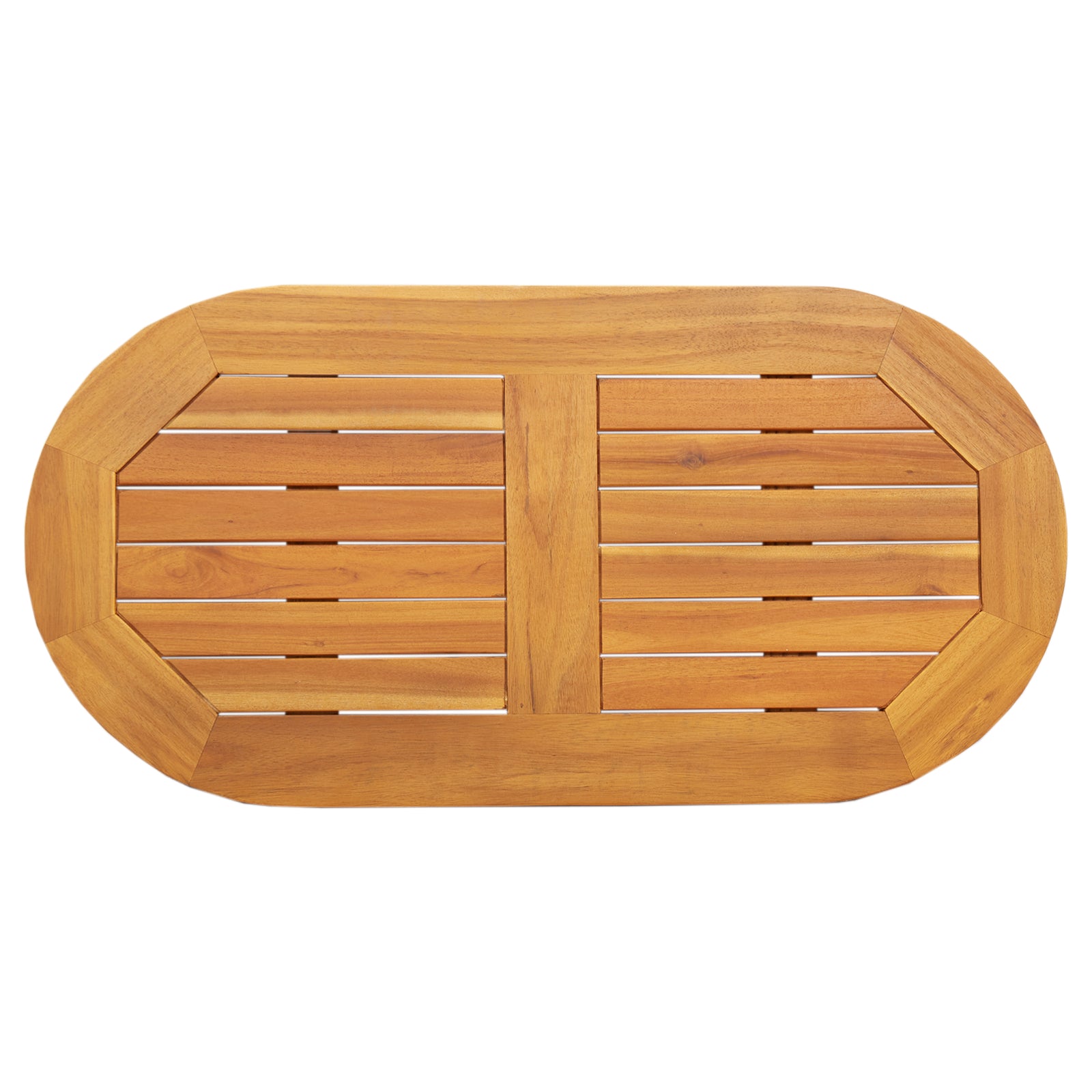Bordplate 80x40x2,2 cm Oval Solid Tre Akasietre