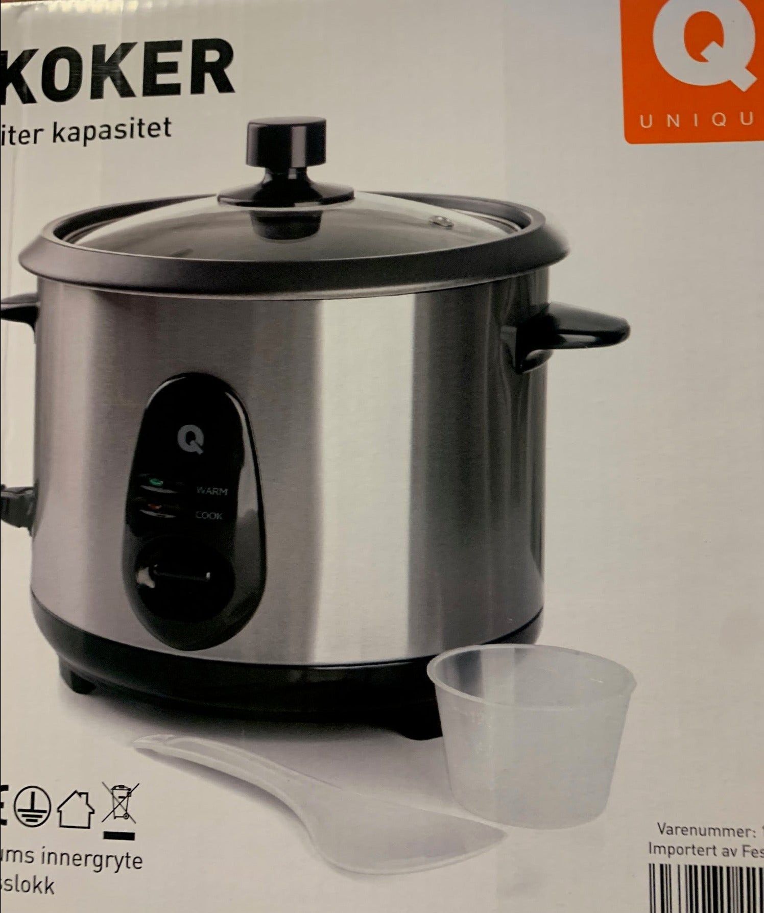 Riskoker Unique 500W 2 liter - Hjem & Fritidsshoppen.no