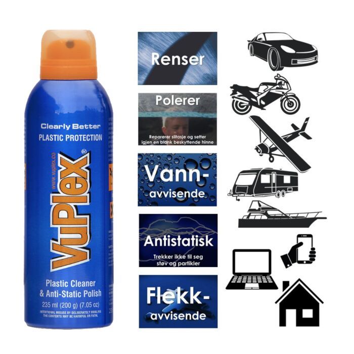 VUPLEX® - PLASTRENS OG ANTISTATISK POLERINGSMIDDEL - Hjem & Fritidsshoppen.no