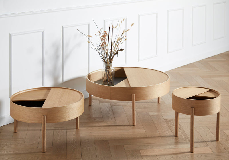 Arc kaffebord (89 cm) - Oiled oak