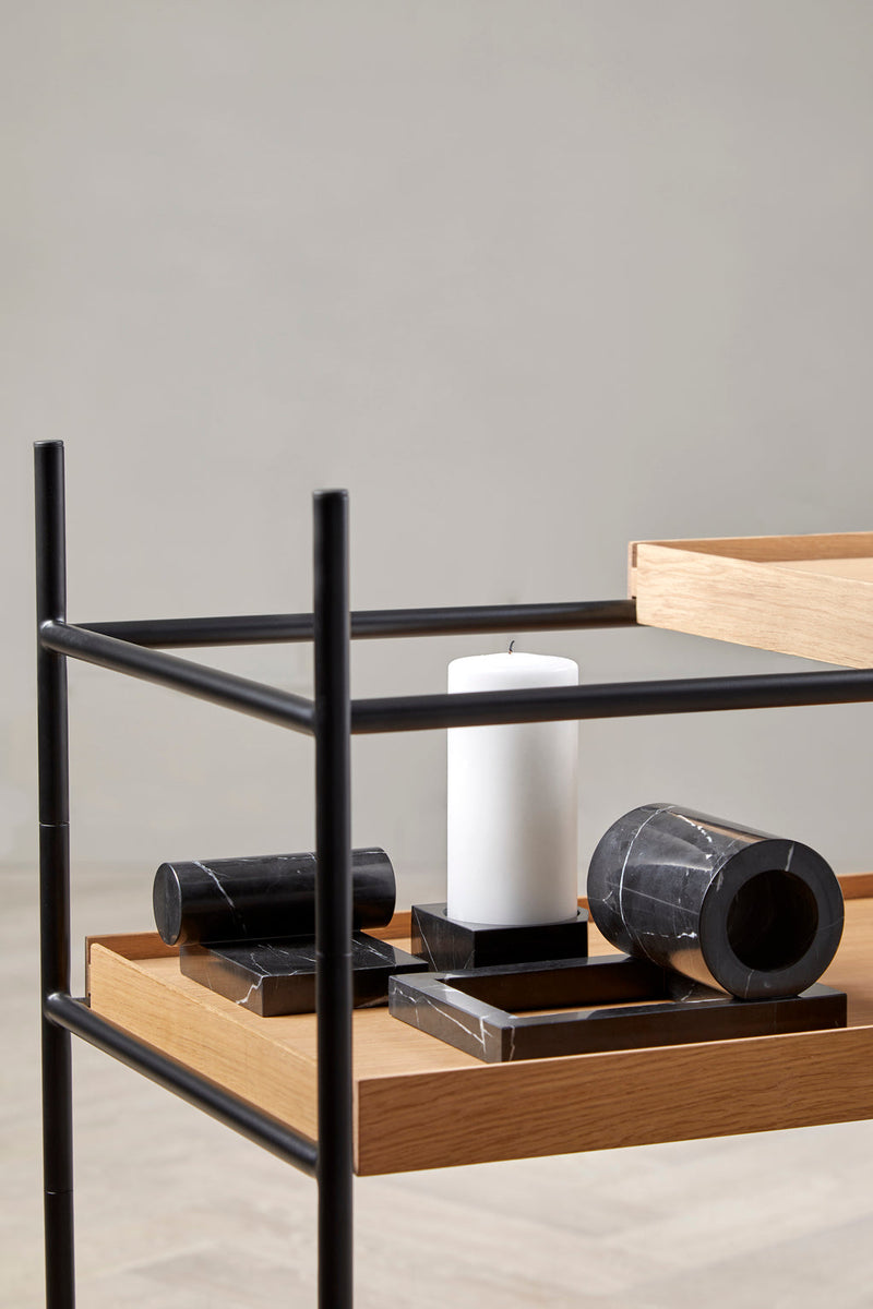 Jeu de dés 3 candle holder - Black
