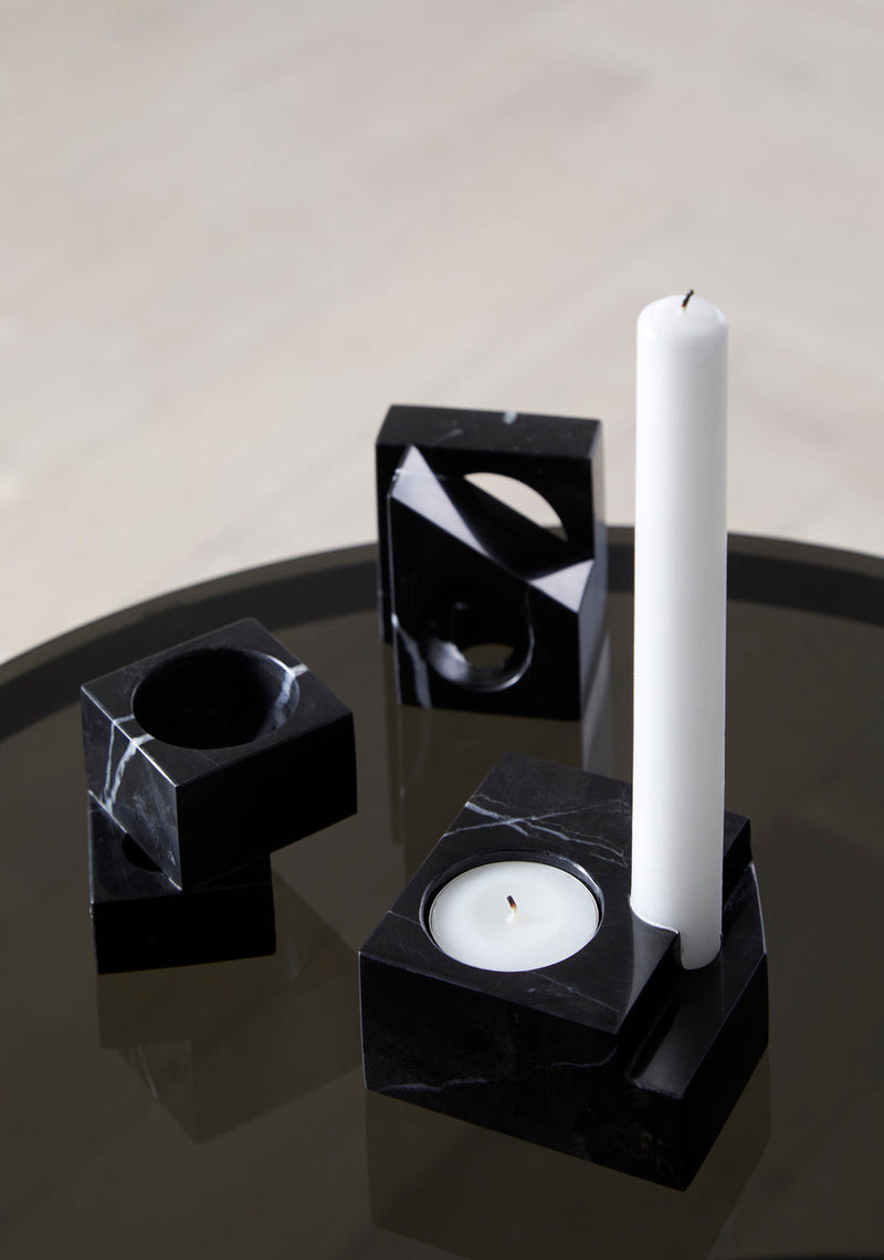 Jeu de dés 1 candle holder - Black