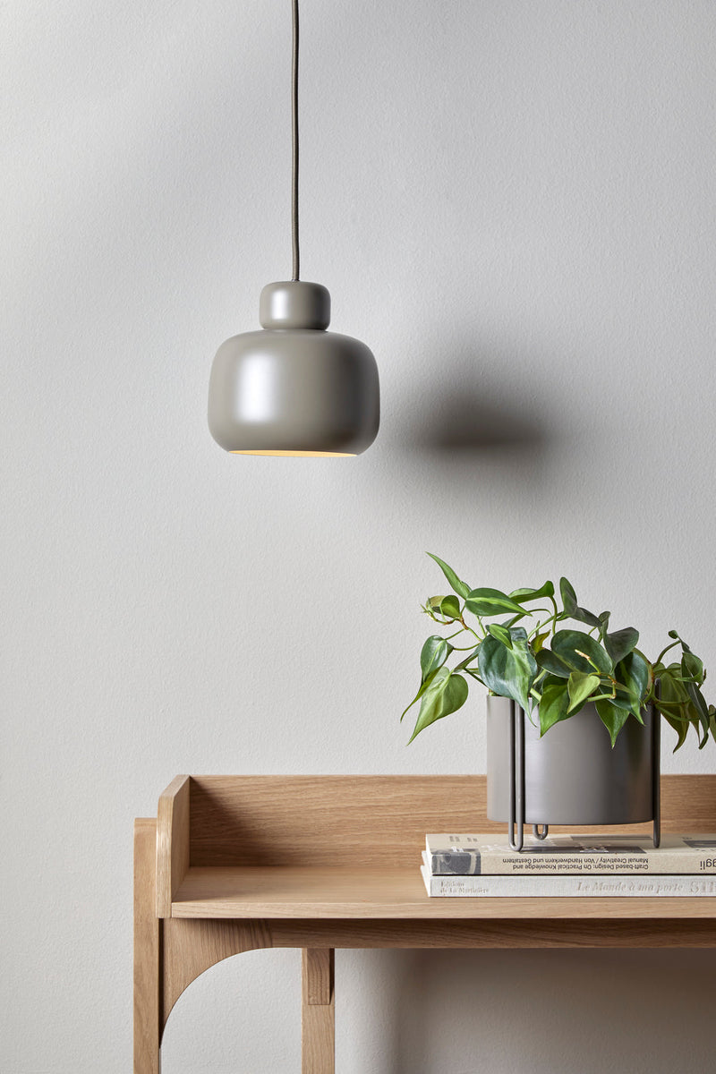 Stone pendellampe (Small) - Taupe