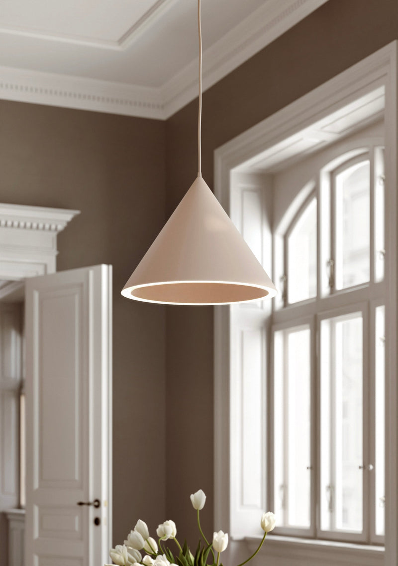 Annular pendellampe (Large) - Beige