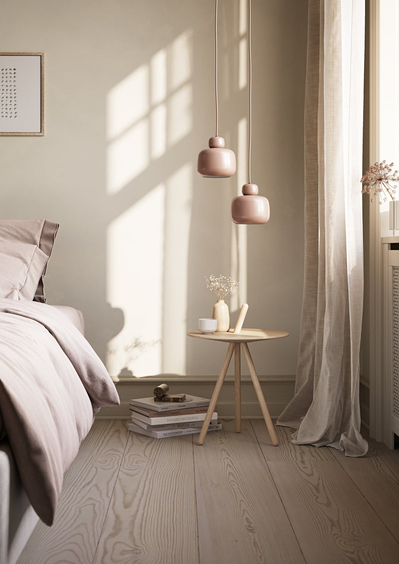 Stone pendellampe (Small) - Dusty rose