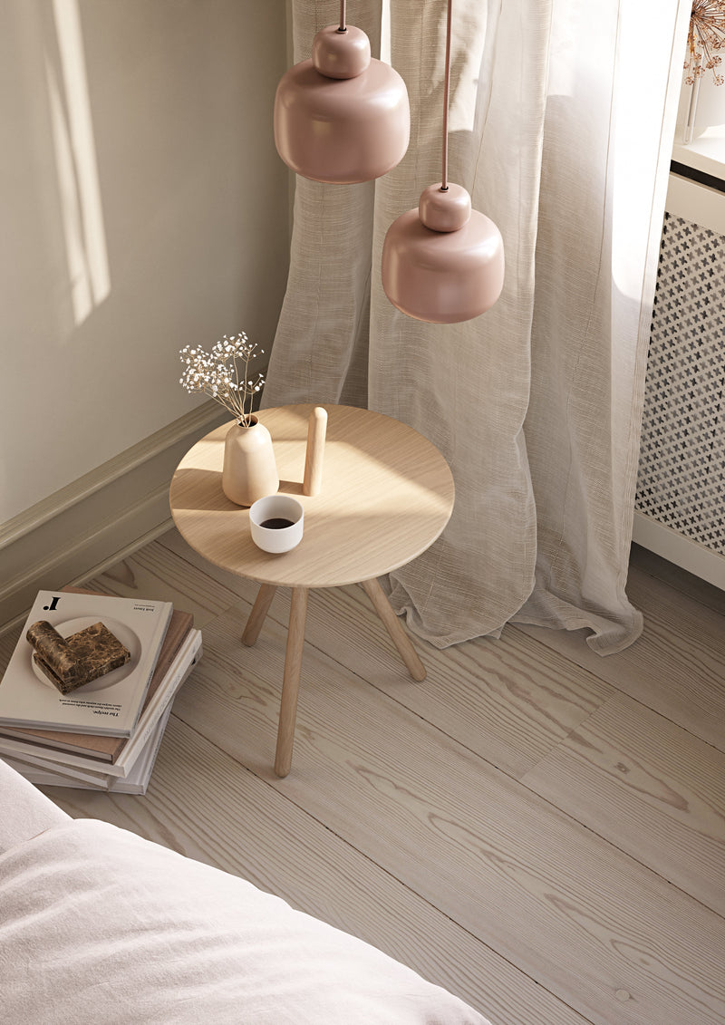 Stone pendellampe (Small) - Dusty rose