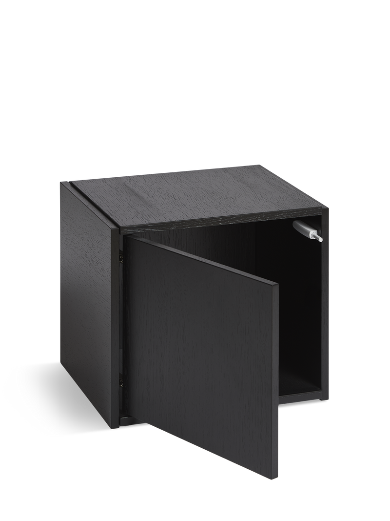Bricks cube (door left) - Black