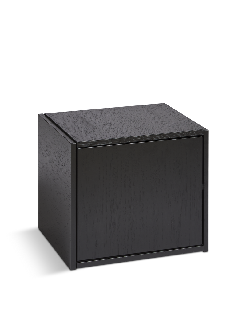 Bricks cube (door left) - Black