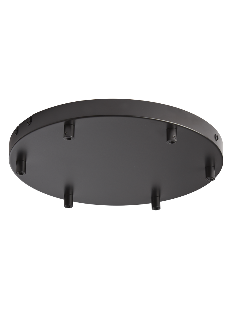 Canopy takplate for 6 pendellamper - Black