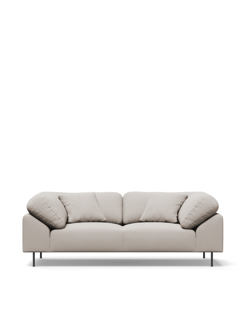 Collar 2-seater - Natural bouclé