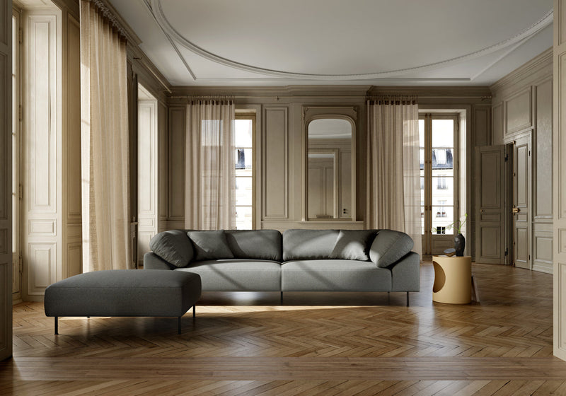 Collar ottoman - Dark grey